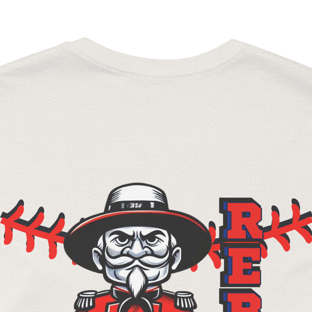 Rebel Baseball Tee, Unisex Short Sleeve Shirt, Graphic T-Shirt, Sporty Apparel, Casual Wear, Gift for Fans