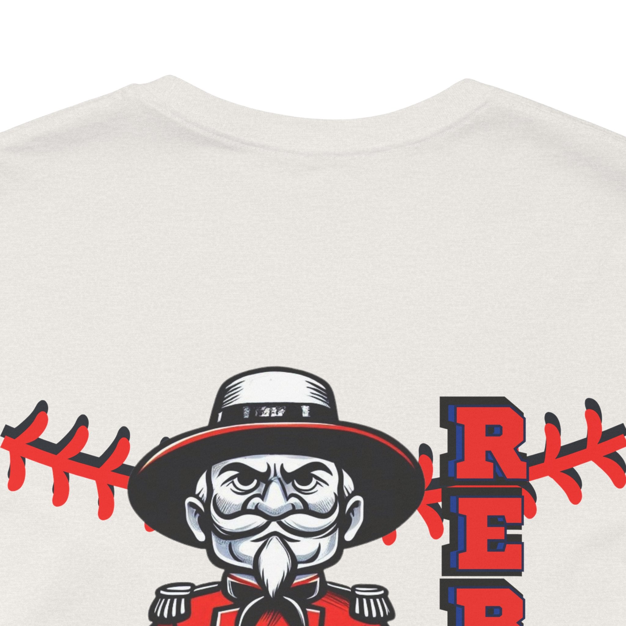Rebel Baseball Tee, Unisex Short Sleeve Shirt, Graphic T-Shirt, Sporty Apparel, Casual Wear, Gift for Fans