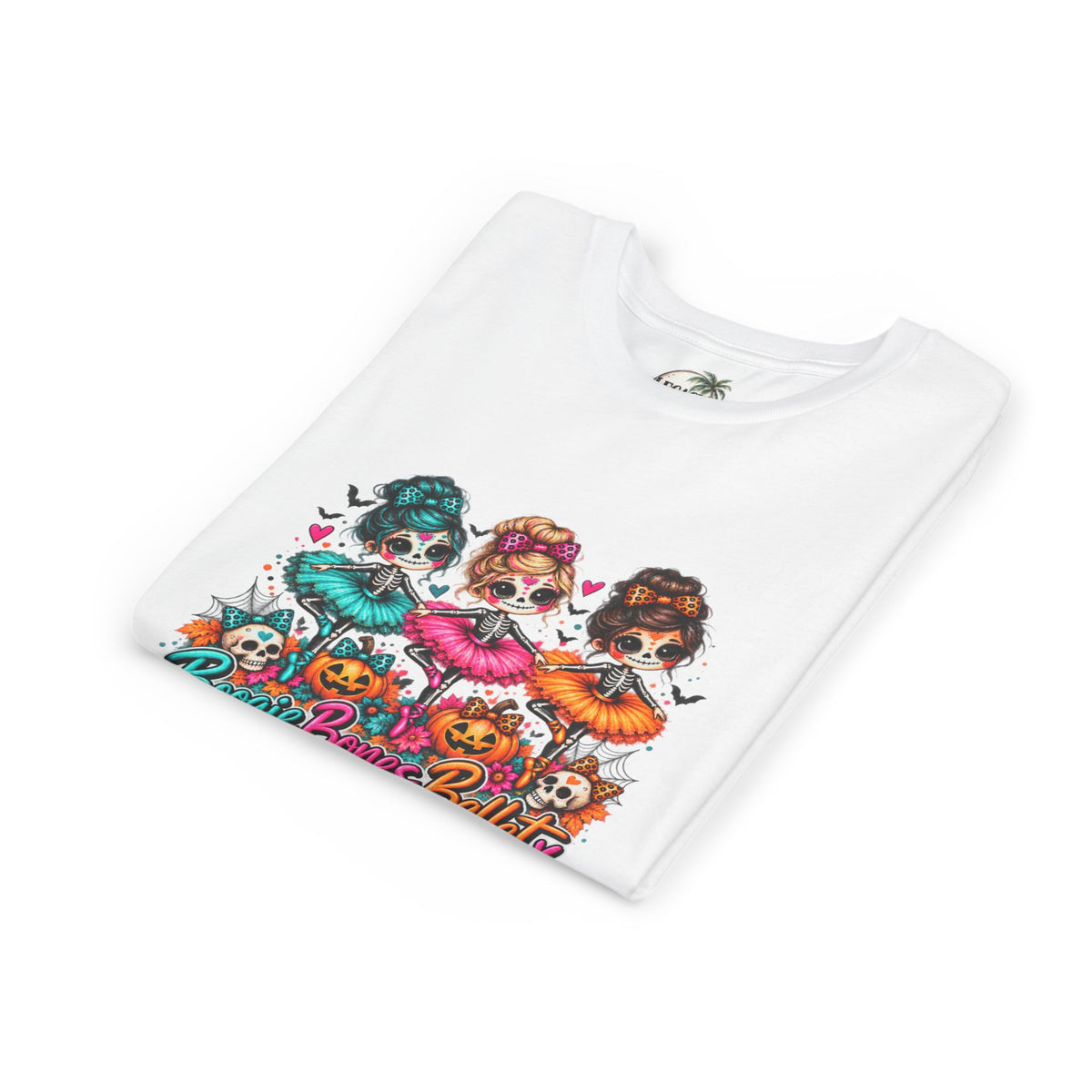 Boogie Bones Ballet Halloween T-Shirt | Cute Skeleton Ballerina Tee for Kids | Girls Fall Outfit | Spooky Season Shirt