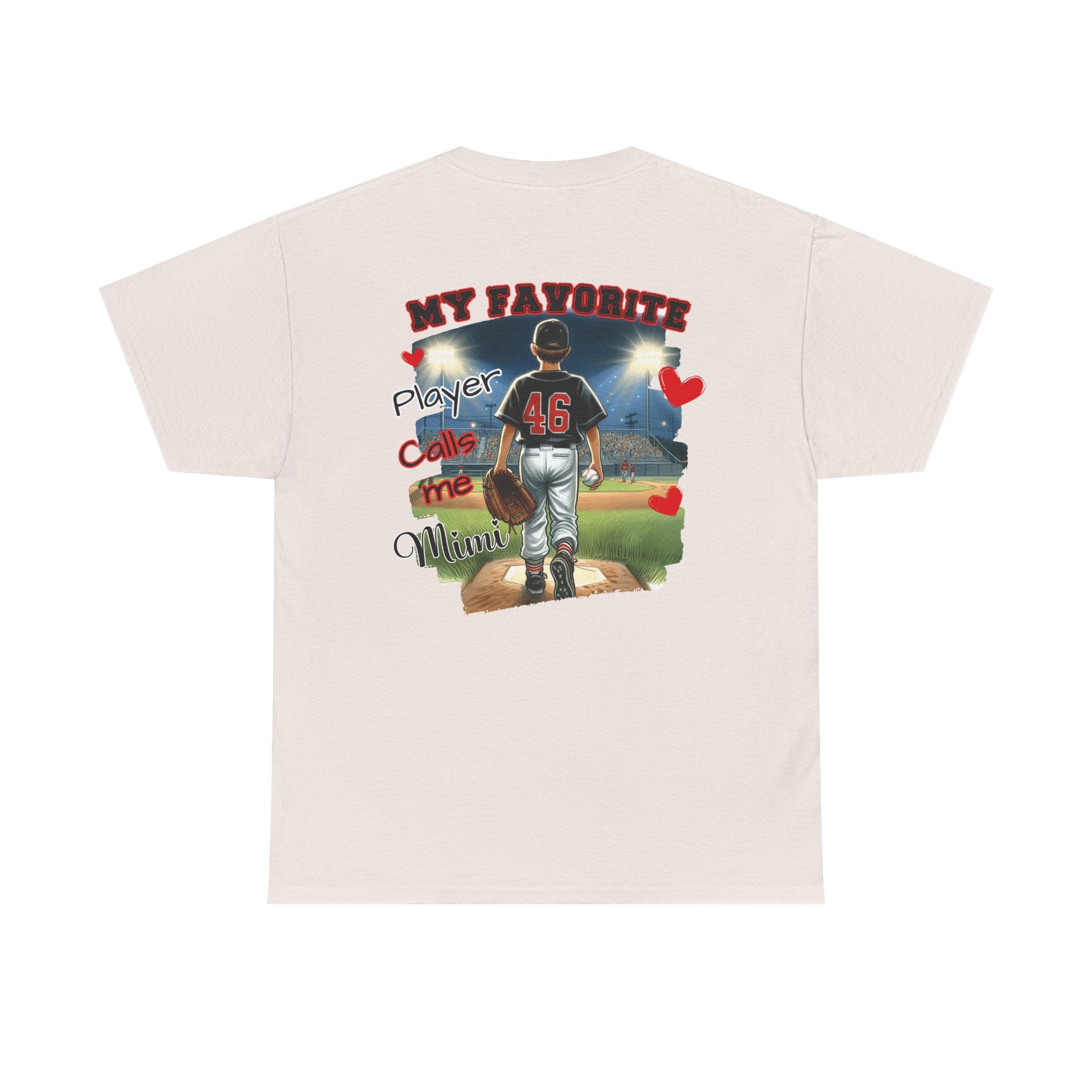 Baseball MIMI Tee - My Favorite Player Calls Me MIMI Gift for Sports Lovers, Family Support Tee