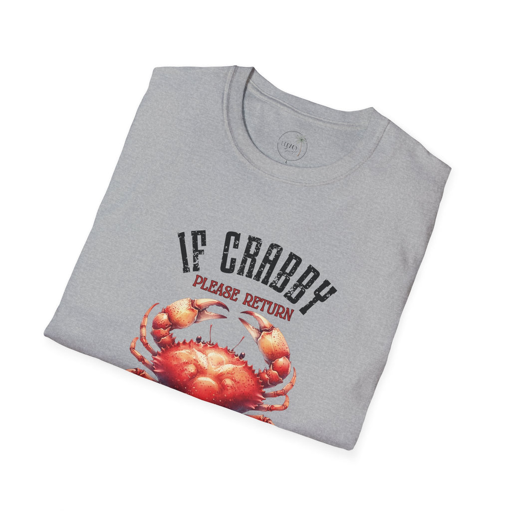 If Crabby Please Return to the Beach T-Shirt | Crab Graphic Tee
