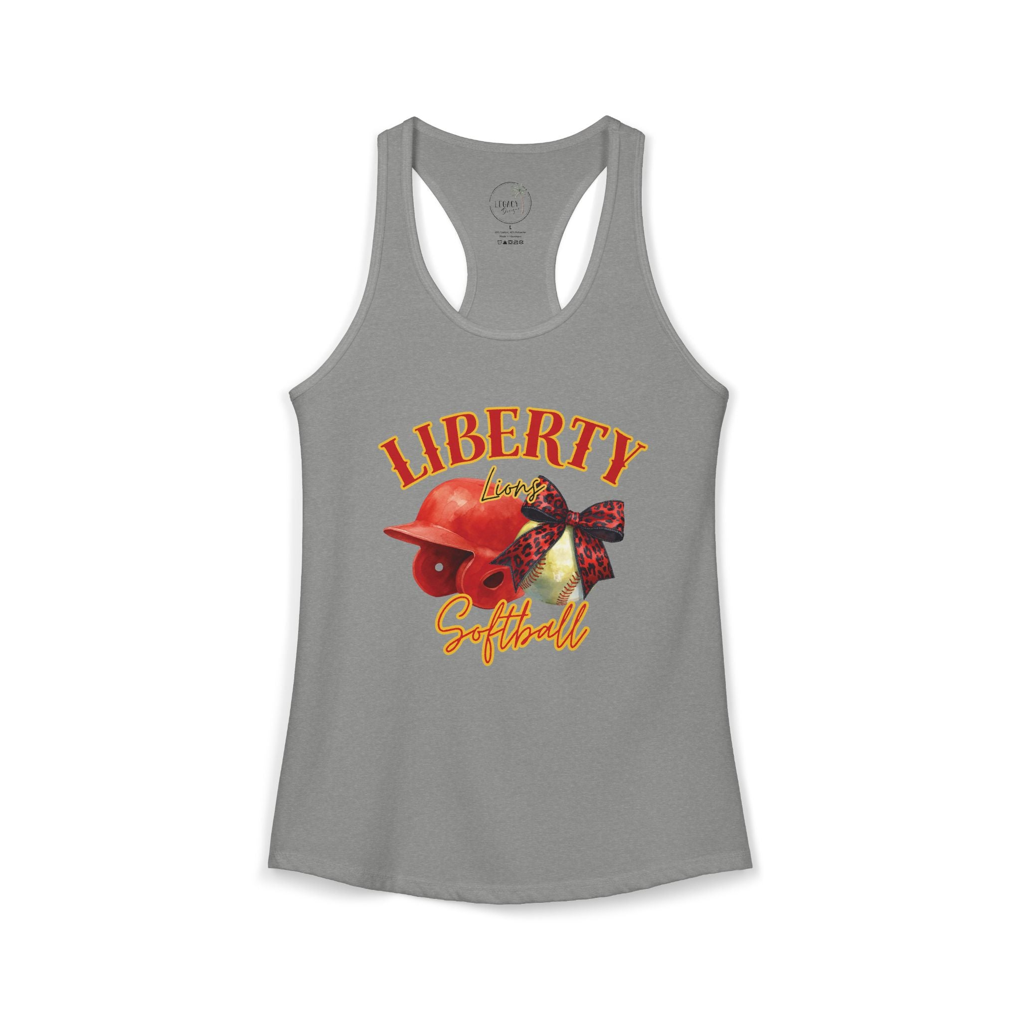 Liberty Lions Softball Women's Ideal Racerback Tank