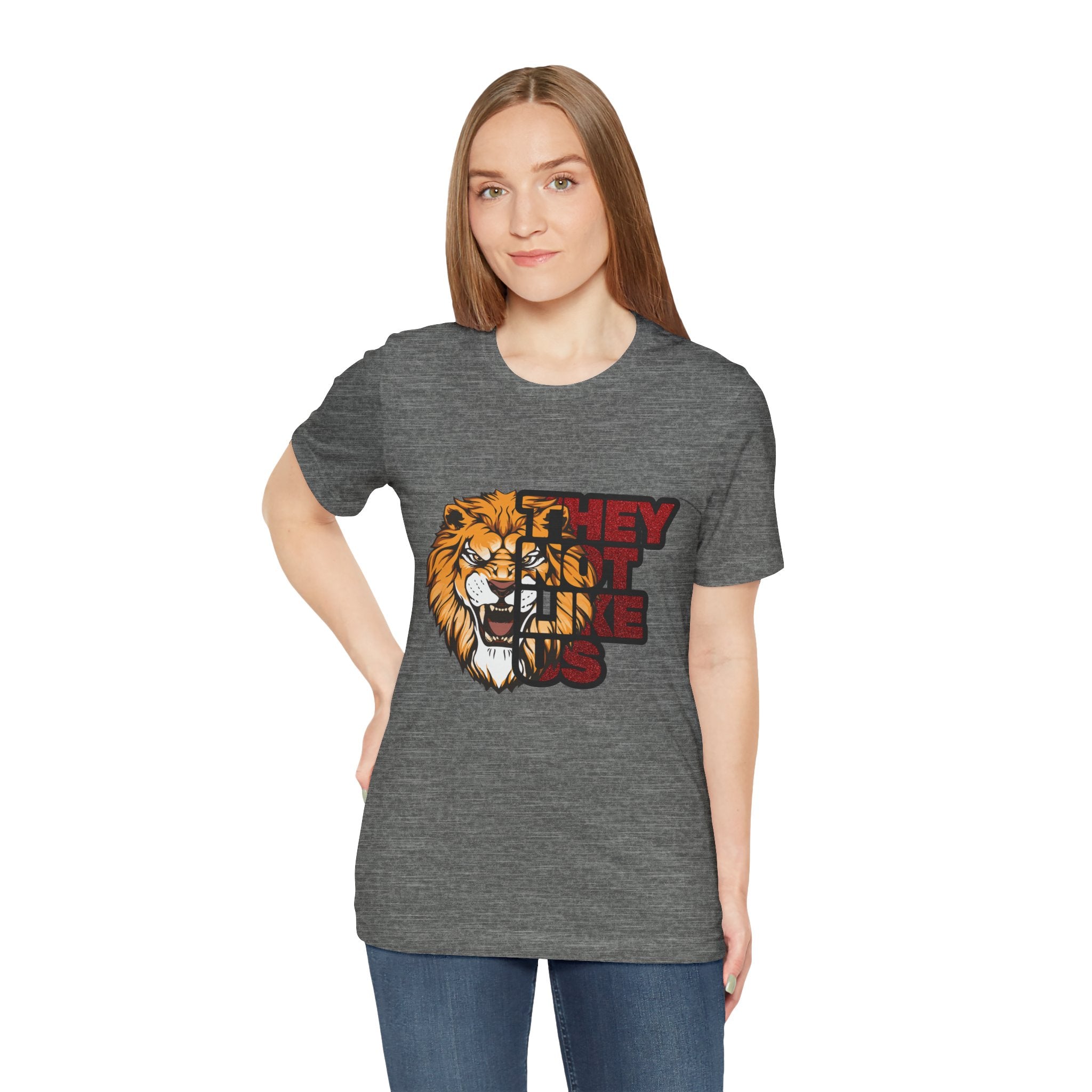 Lion They Not Like Us T-Shirt | Bold Graphic Tee | Sports Fan Pride Shirt | Liberty Lions Tee | Game Day Outfit