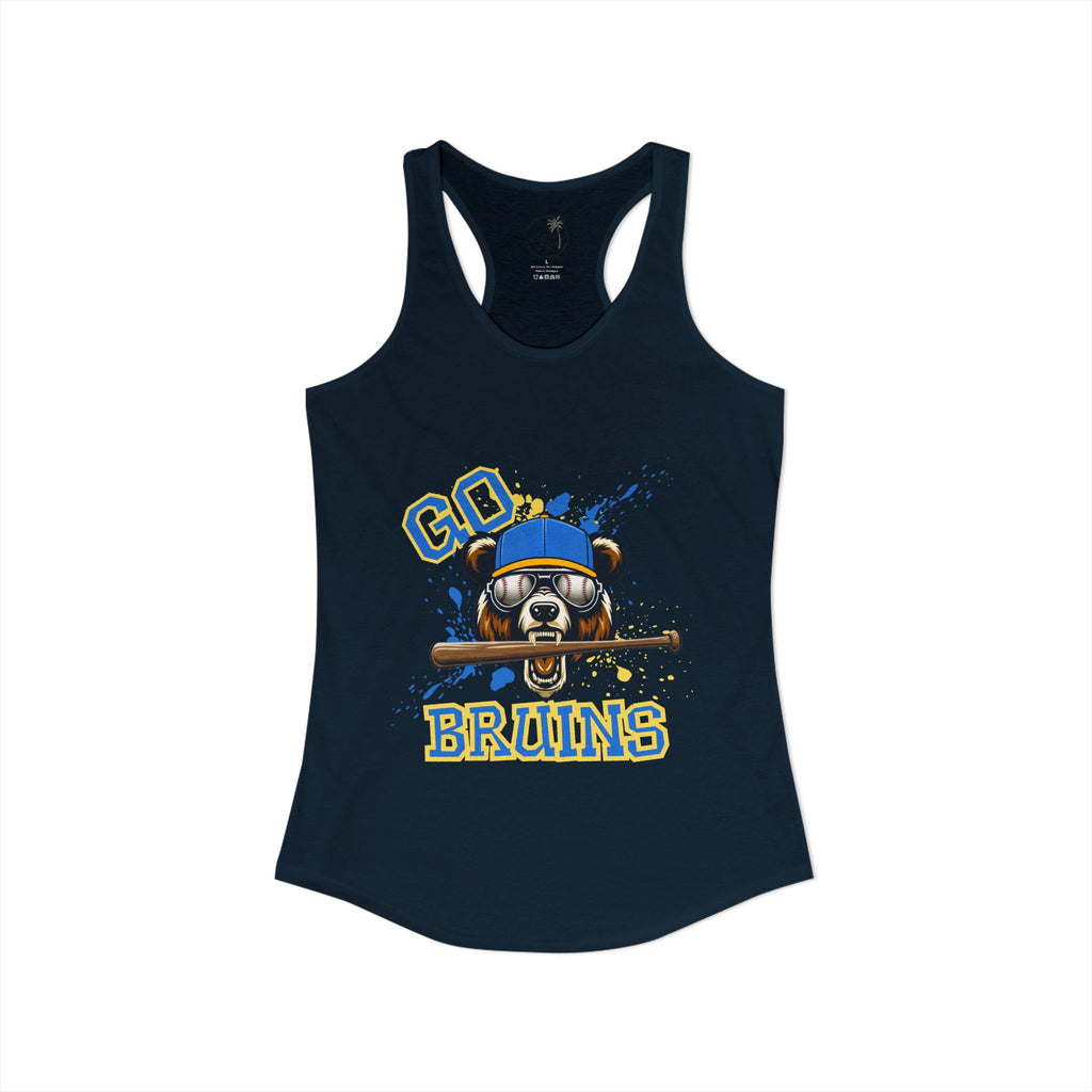 Go Bruins Baseball Women's Ideal Racerback Tank