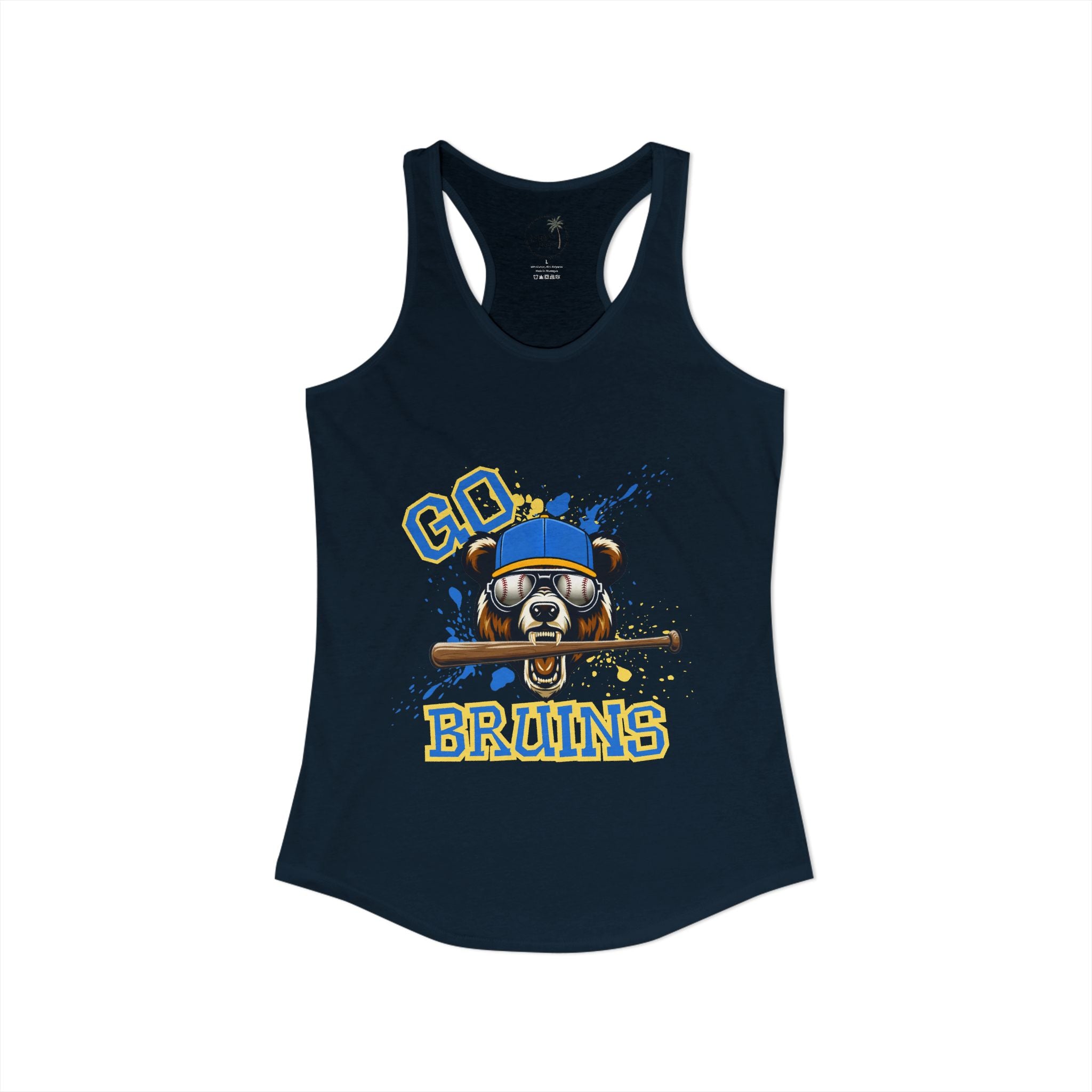 Go Bruins Baseball Women's Ideal Racerback Tank