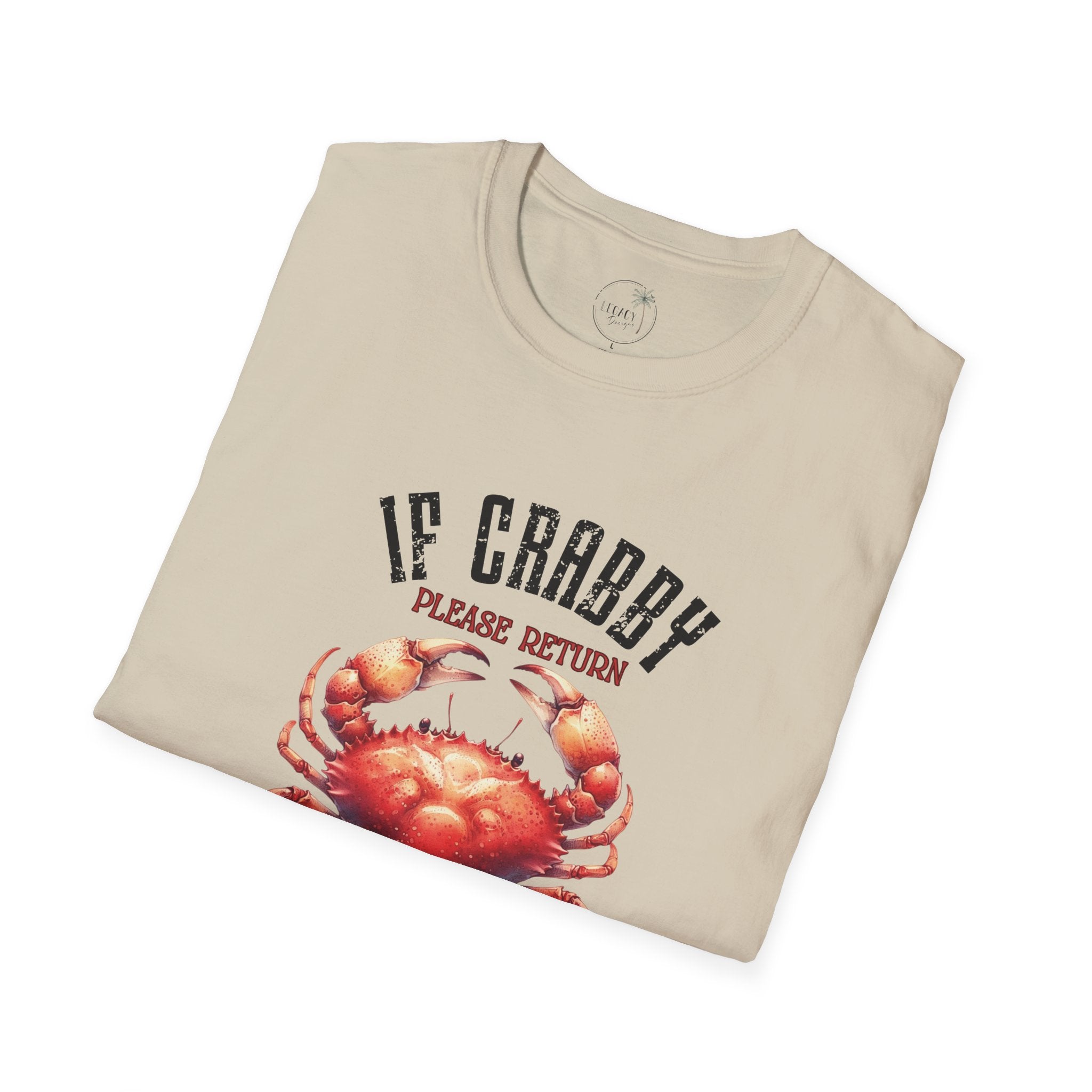 If Crabby Please Return to the Beach T-Shirt | Crab Graphic Tee