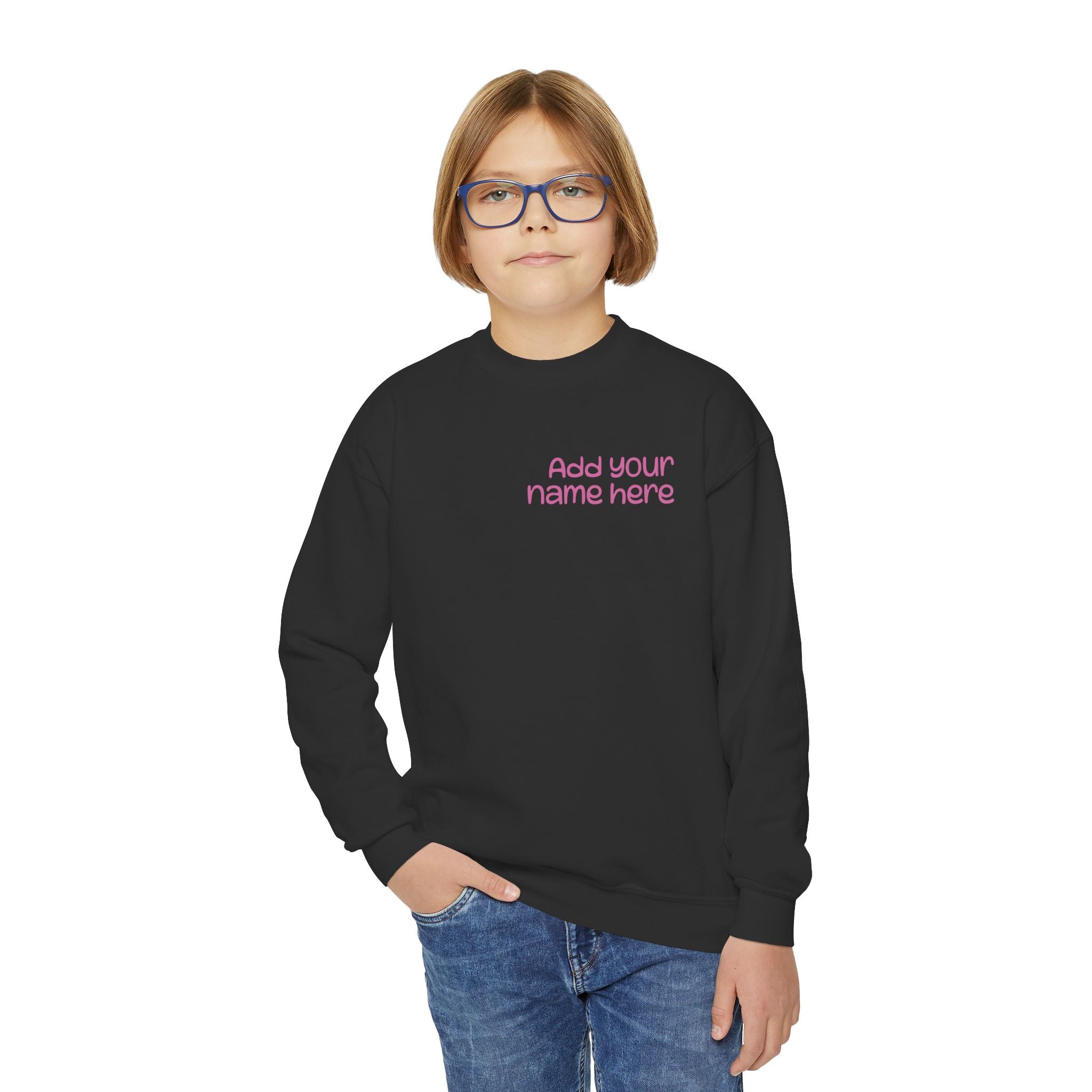 Custom Youth Dance Lovers Crewneck , Personalized Gift for Kids, Dance Sweatshirt, Fun Fashion for Youth, Kids' Activewear