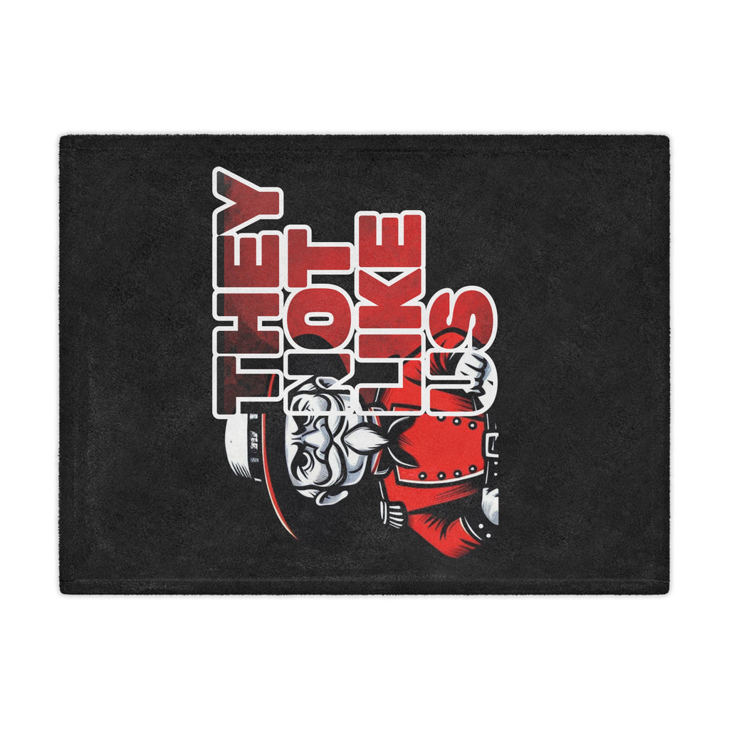 They Not Like Us Rebels Bold Statement Minky Blanket - Cozy Throw for Fans, Unique Gift, Motivational Decor,