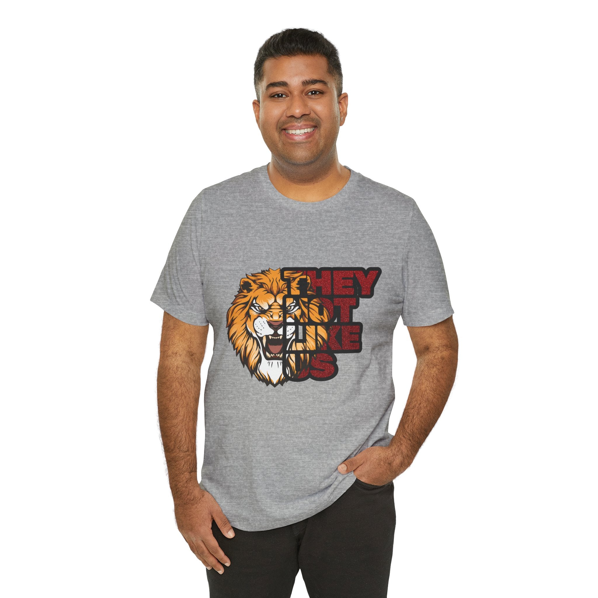 Lion They Not Like Us T-Shirt | Bold Graphic Tee | Sports Fan Pride Shirt | Liberty Lions Tee | Game Day Outfit
