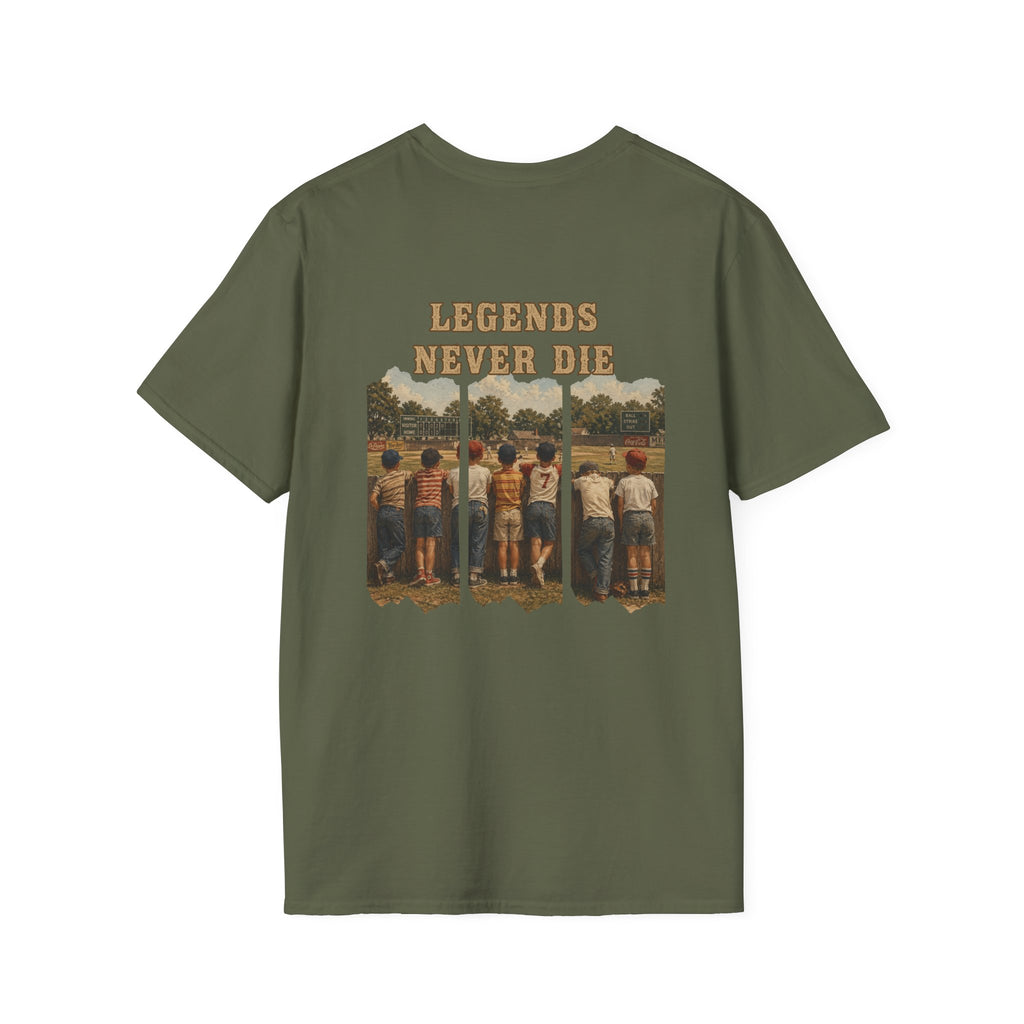 Vintage Baseball Shirt Legends Never Die | Nostalgic Baseball Tee | Baseball Dad Gift | Youth Baseball Mom Shirt | Retro Baseball Graphic