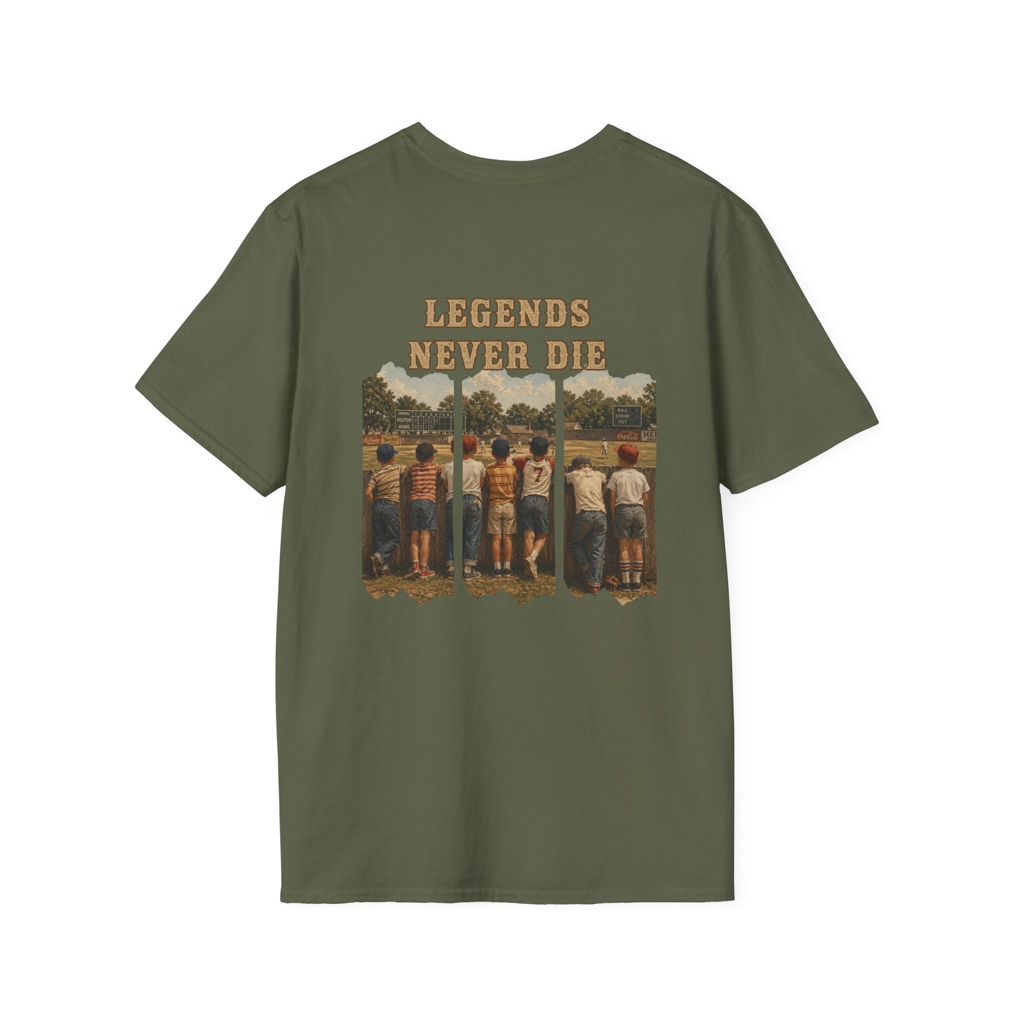 Vintage Baseball Shirt Legends Never Die | Nostalgic Baseball Tee | Baseball Dad Gift | Youth Baseball Mom Shirt | Retro Baseball Graphic