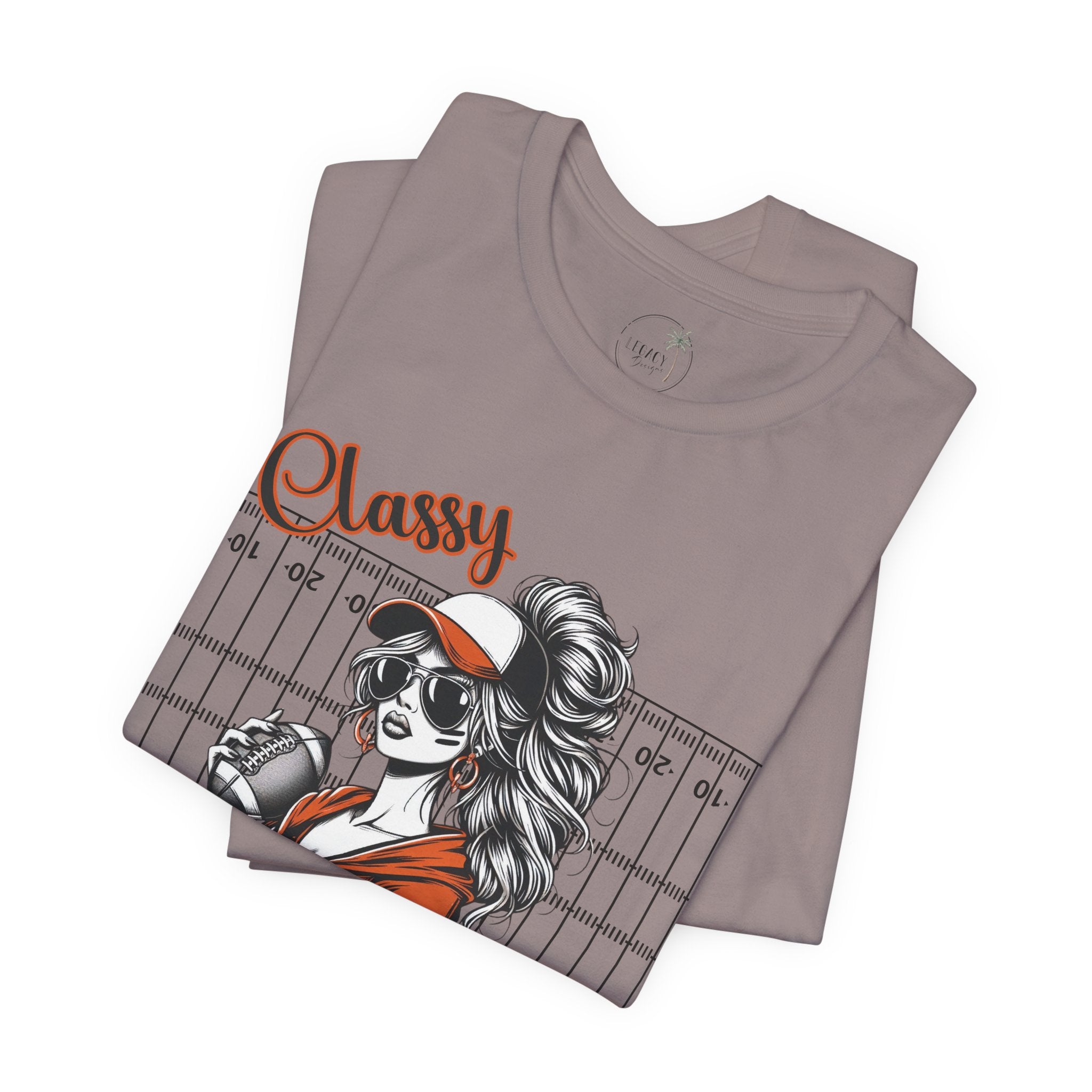 Classy Til Kickoff Football T-Shirt | Womens Game Day Tee | Cute Football Mom Shirt | Tailgate Outfit Fall Sports Fan Gift