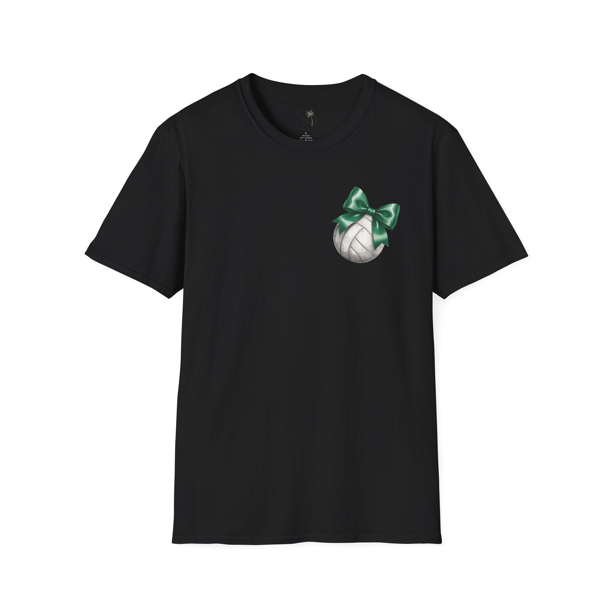 Green Bow Volleyball Falcons T-Shirt | Sports Team Spirit