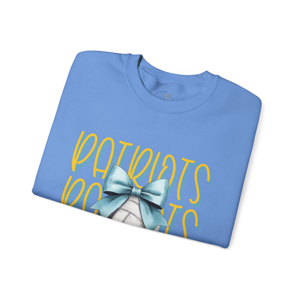 Heritage Patriots Volleyball Bow Crewneck Sweatshirt | Team Fan Apparel