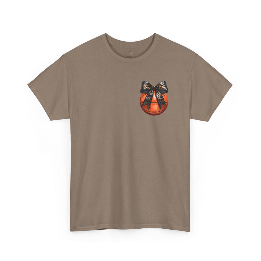 Basketball with Bow Tee | Spartans Script Back