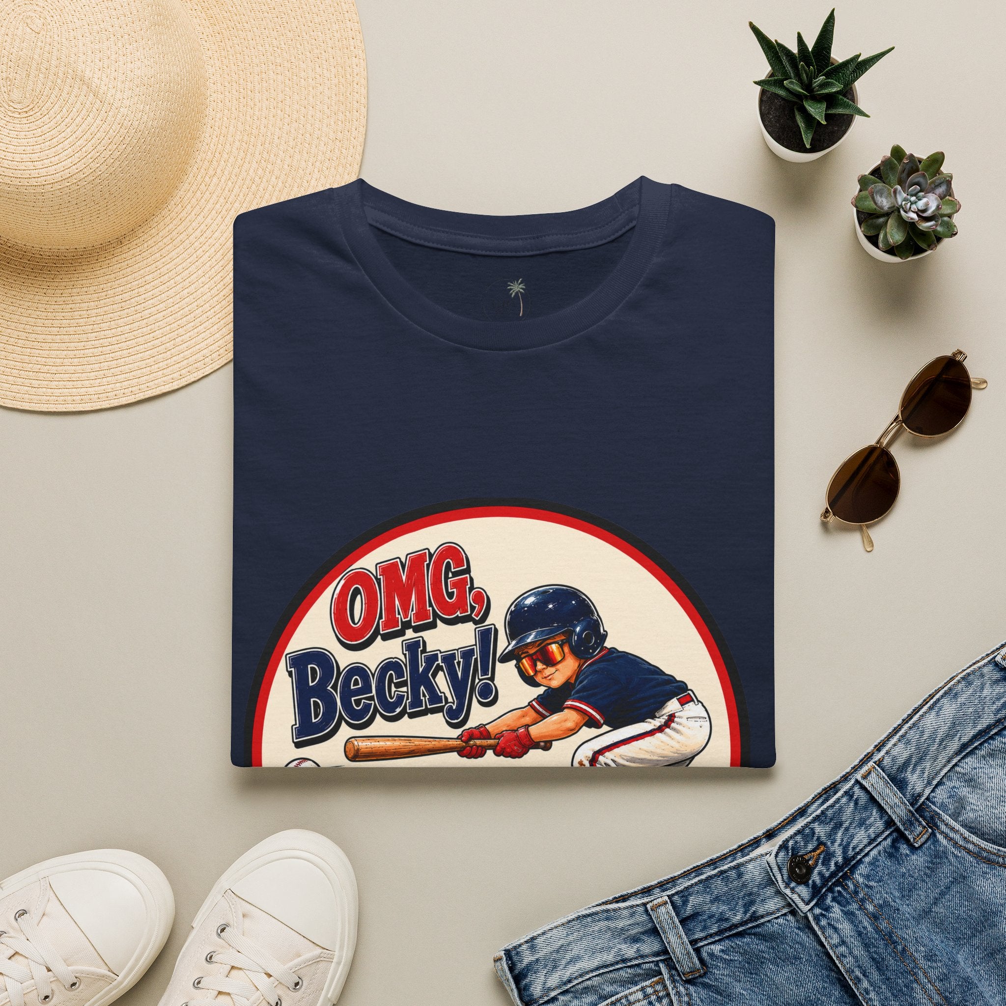 OMG Becky 'Look at That Bunt' Baseball T-Shirt — Retro Batter Graphic Tee