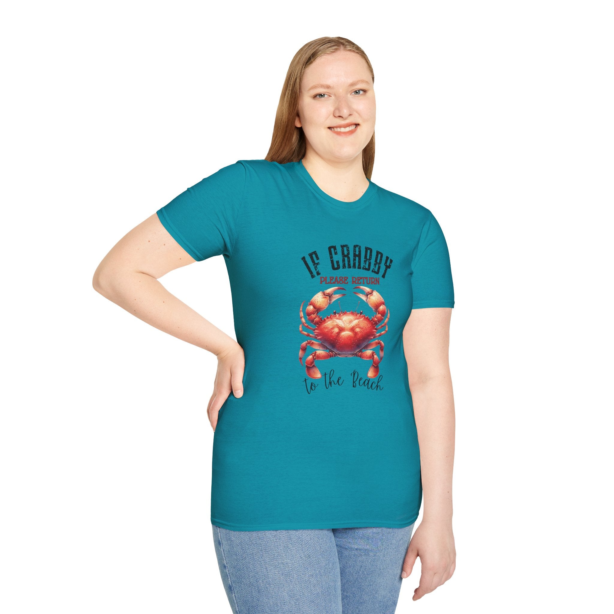 If Crabby Please Return to the Beach T-Shirt | Crab Graphic Tee