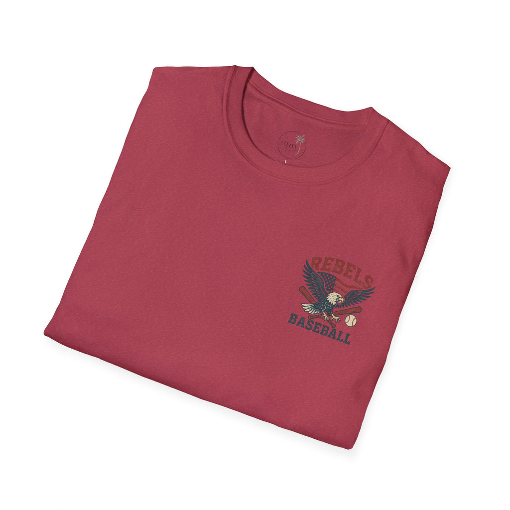Rebels Eagle Baseball T-Shirt | Vintage Sports Team Shirt