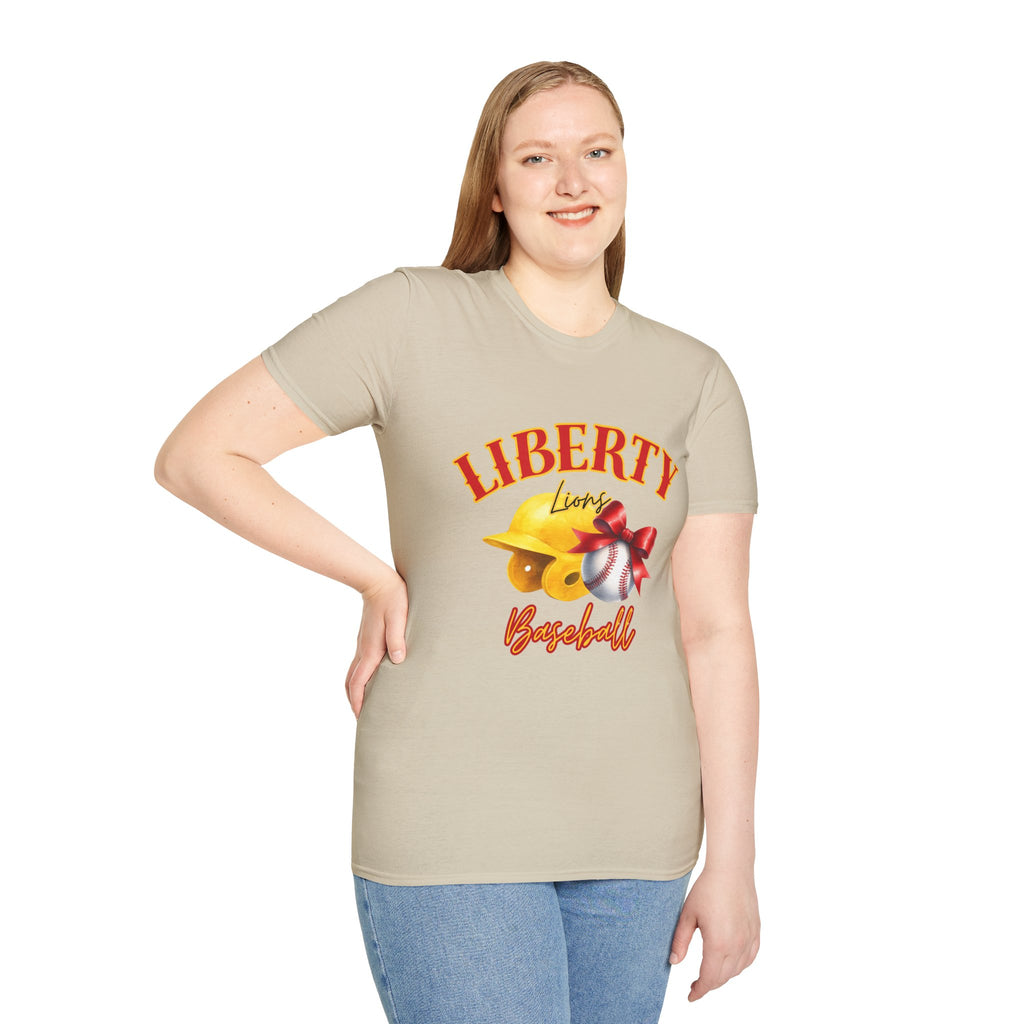 Liberty Lions Baseball T-Shirt — Adult Team Spirit Tee
