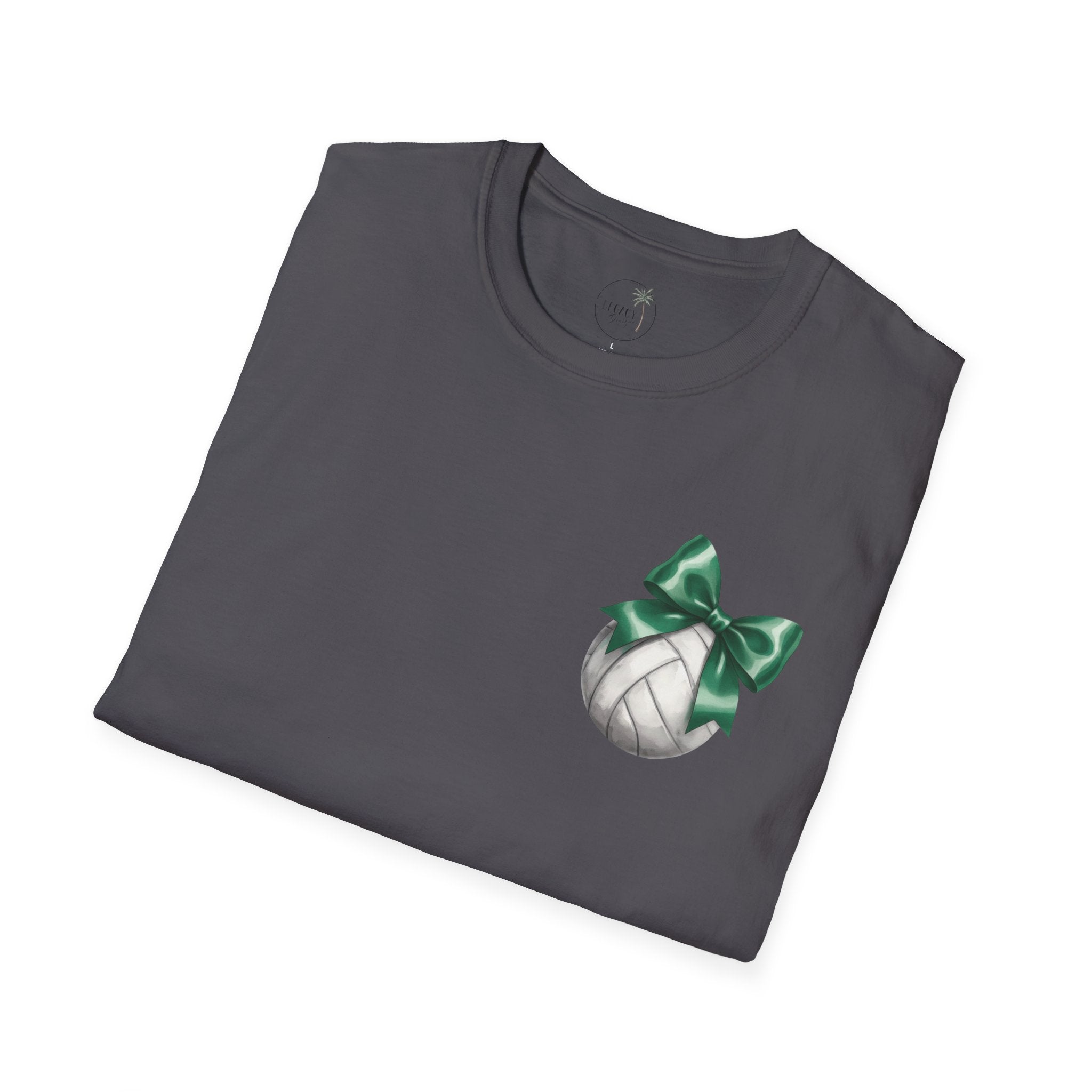 Green Bow Volleyball Falcons T-Shirt | Sports Team Spirit