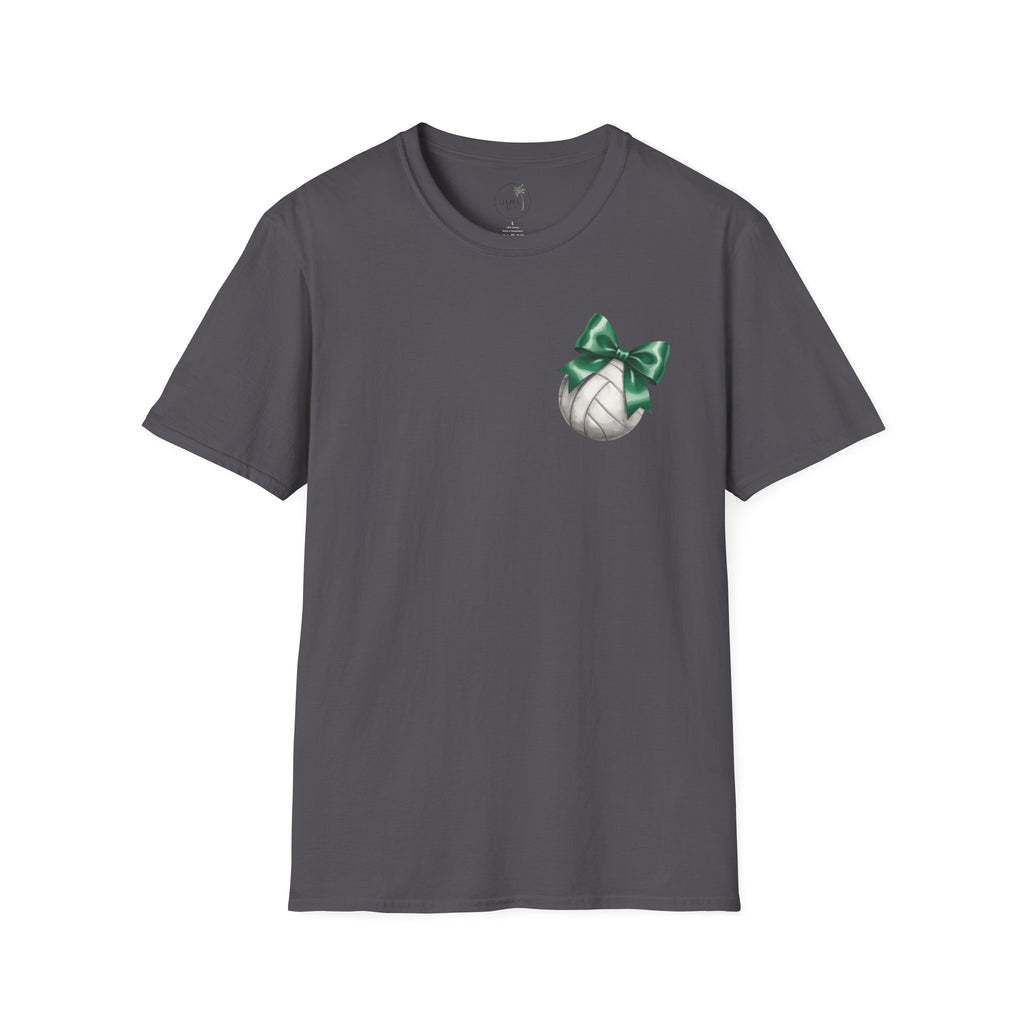 Green Bow Volleyball Falcons T-Shirt | Sports Team Spirit