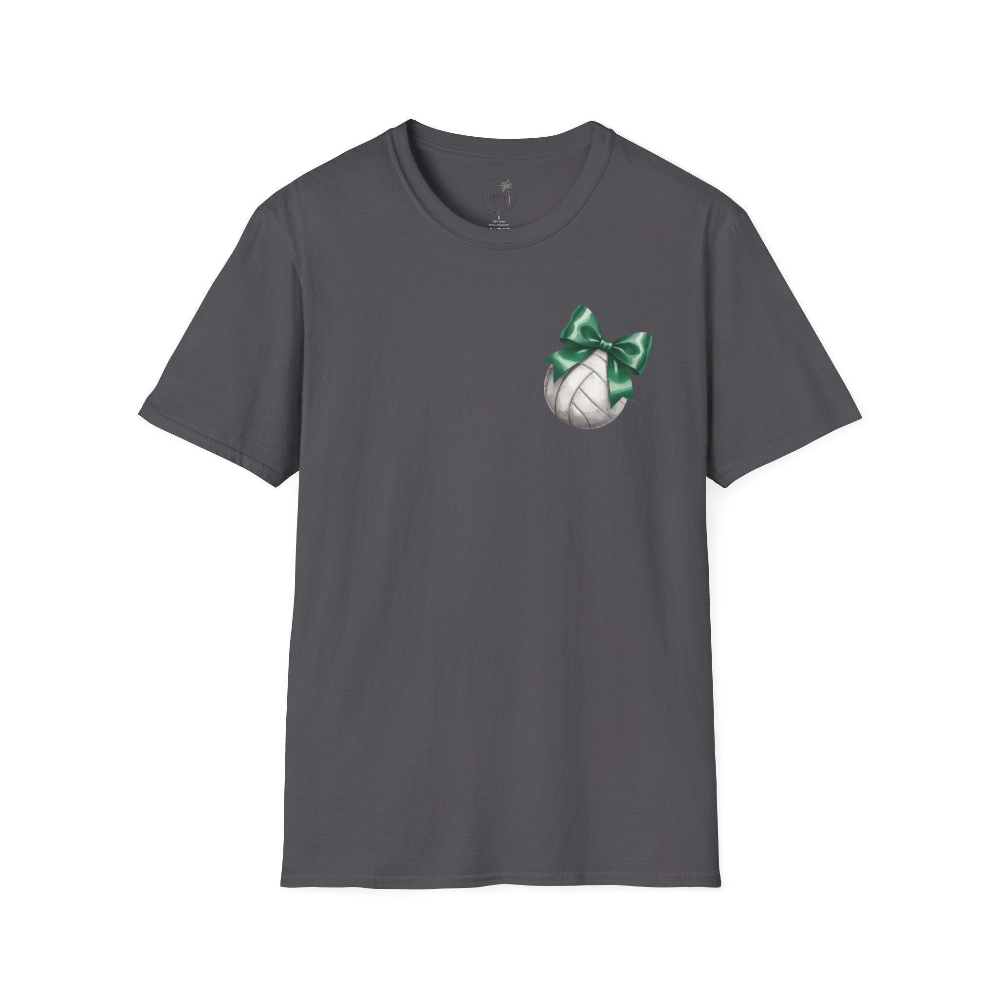 Green Bow Volleyball Falcons T-Shirt | Sports Team Spirit