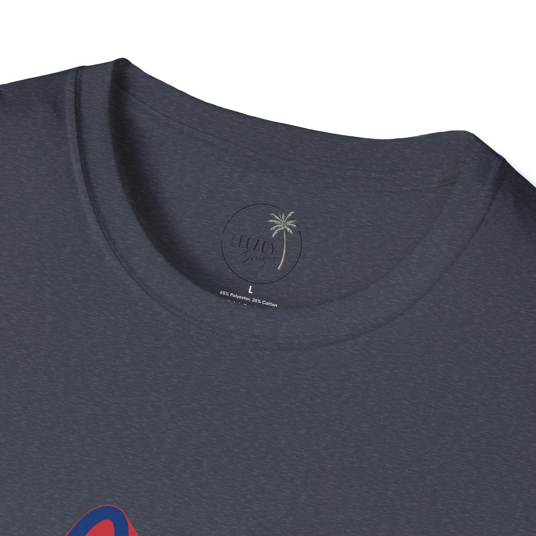 Eagles Soccer Ball Graphic T-Shirt | Red Blue Script