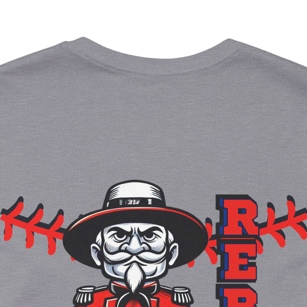 Rebel Baseball Tee, Unisex Short Sleeve Shirt, Graphic T-Shirt, Sporty Apparel, Casual Wear, Gift for Fans