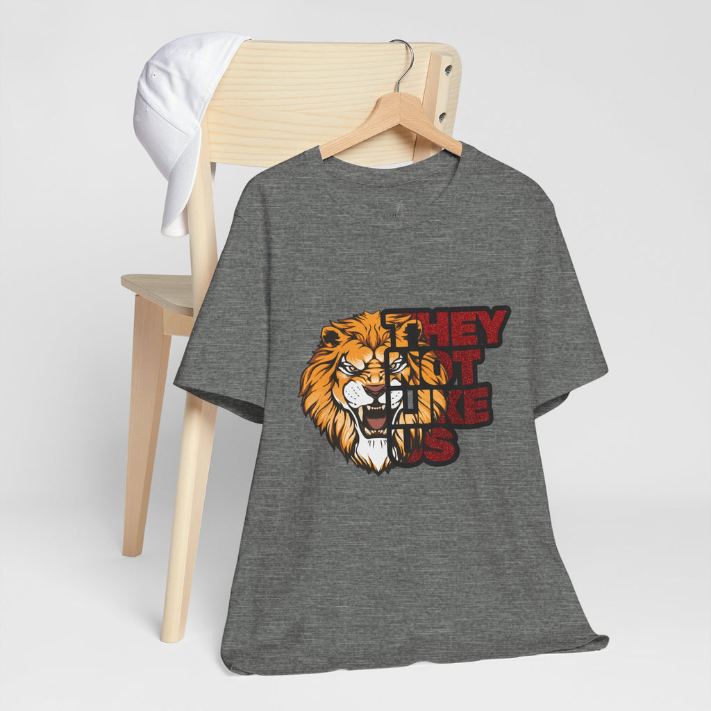 Lion They Not Like Us T-Shirt | Bold Graphic Tee | Sports Fan Pride Shirt | Liberty Lions Tee | Game Day Outfit