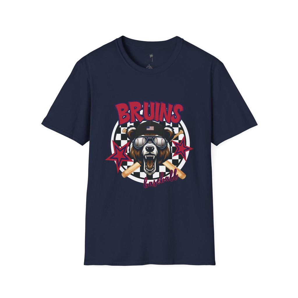 Bruins Baseball Bear T-Shirt | Vintage Helmet, Crossed Bats