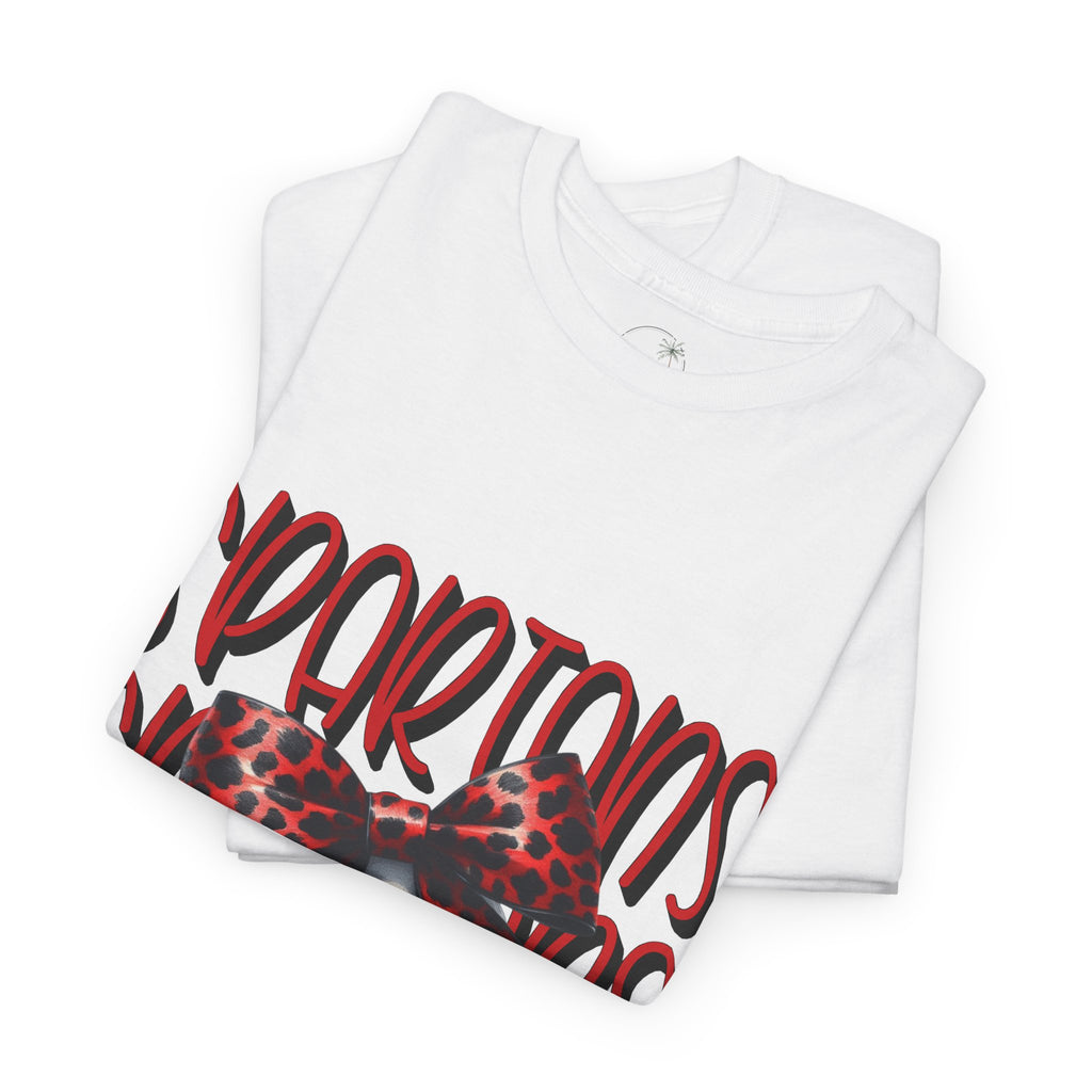 Spartans Baseball Tee | Leopard Bow Baseball Graphic