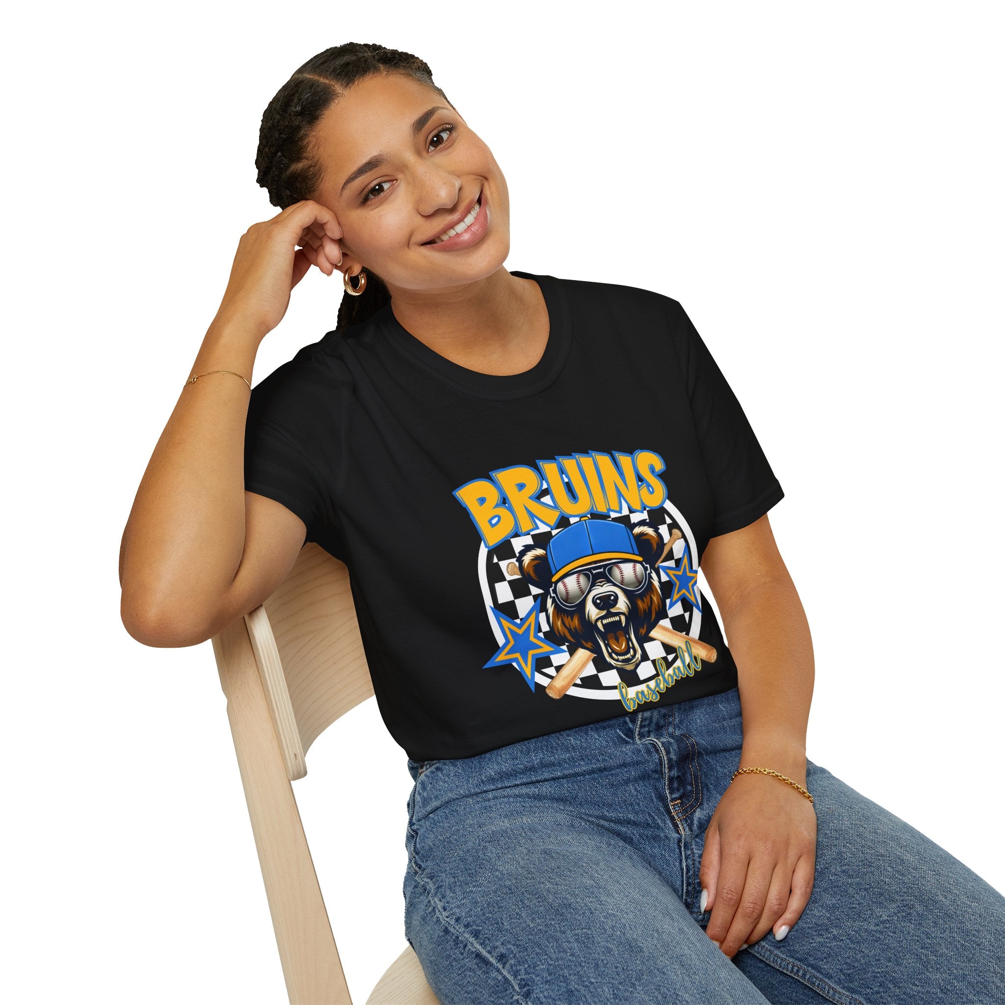 Bruins Bear Baseball T-Shirt | Vintage Mascot, Baseball Bats