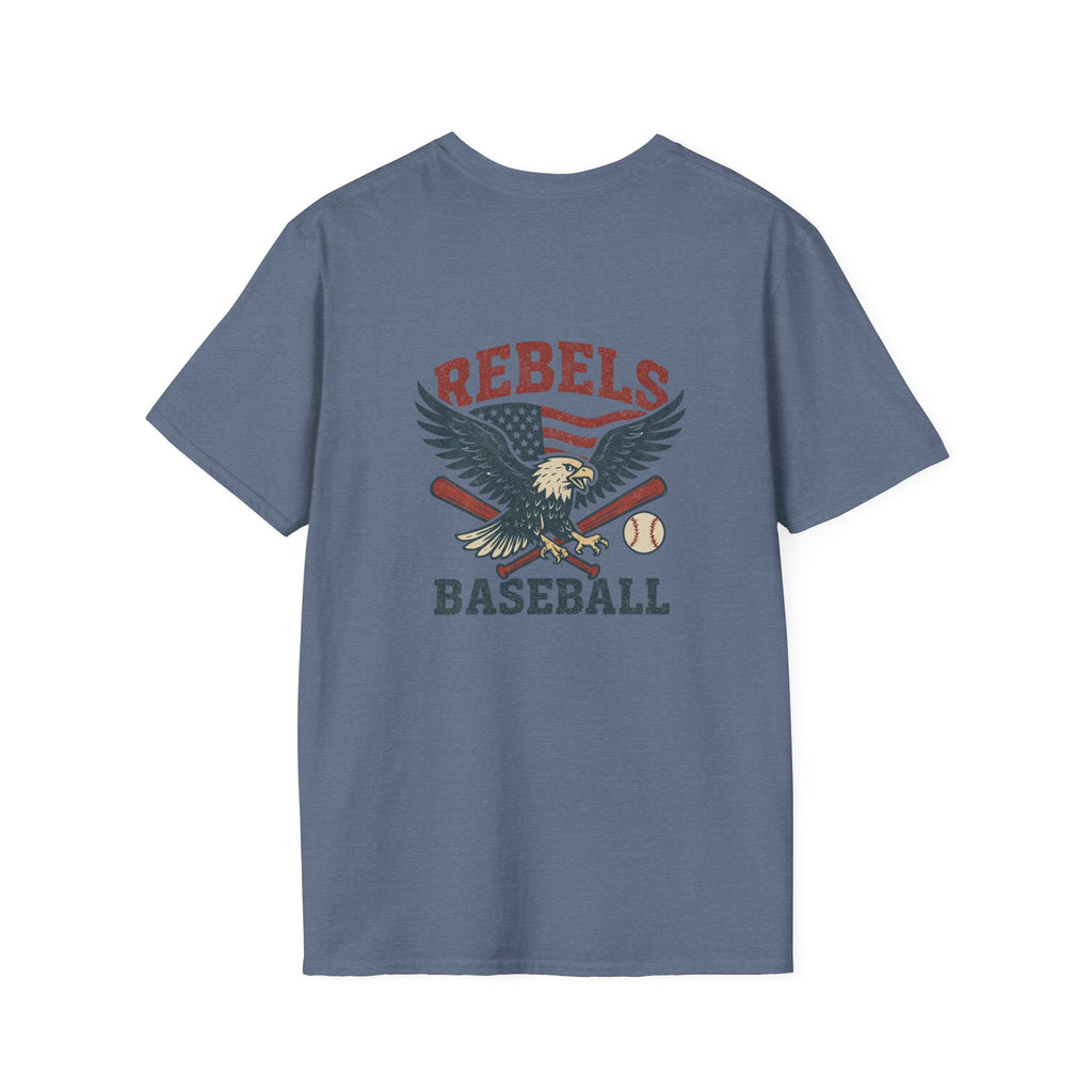 Rebels Eagle Baseball T-Shirt | Vintage Sports Team Shirt