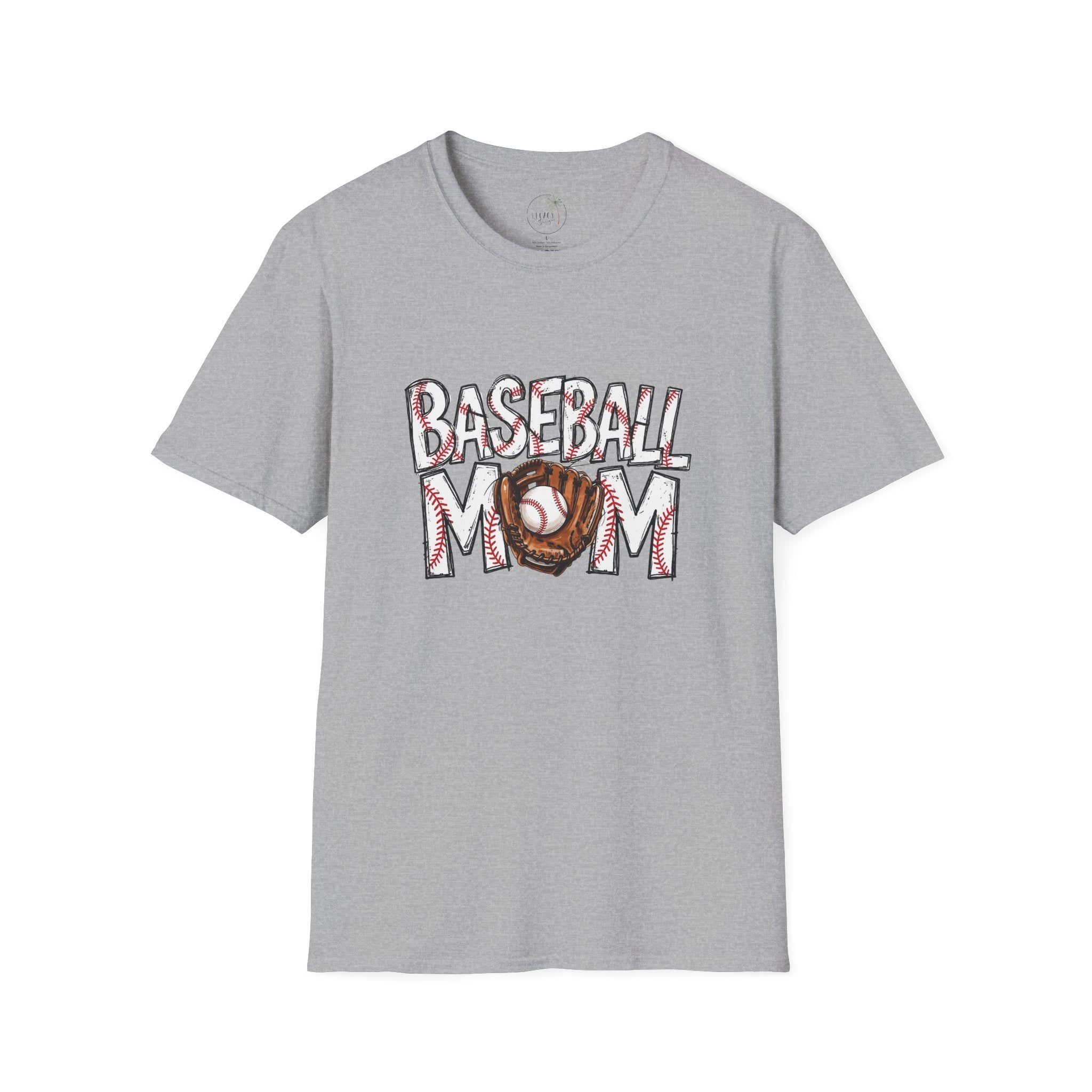 Baseball Mom T-Shirt | Baseball Ball Graphic, Mom Lettering