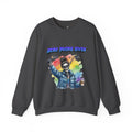 Zero Pucks Given Skeleton Hockey Player Crewneck sweatshirt | Rainbow Graphic