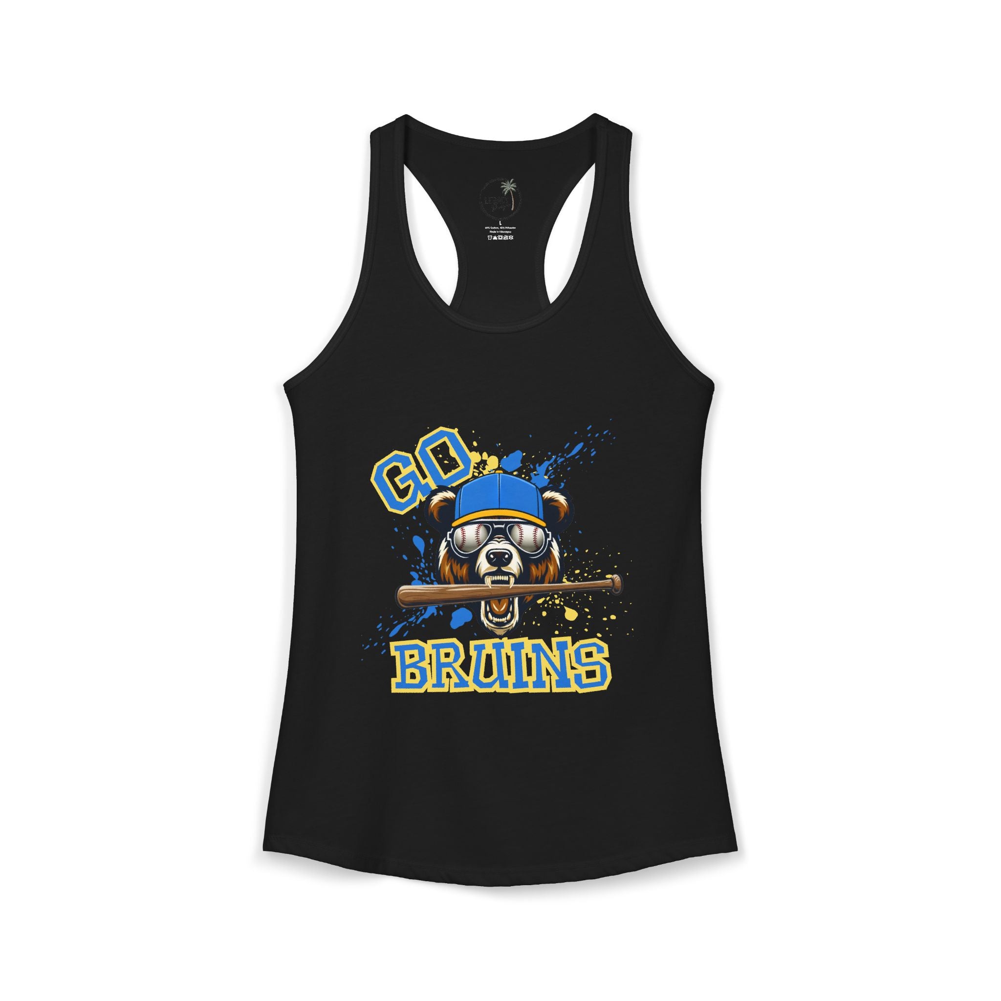 Go Bruins Baseball Women's Ideal Racerback Tank