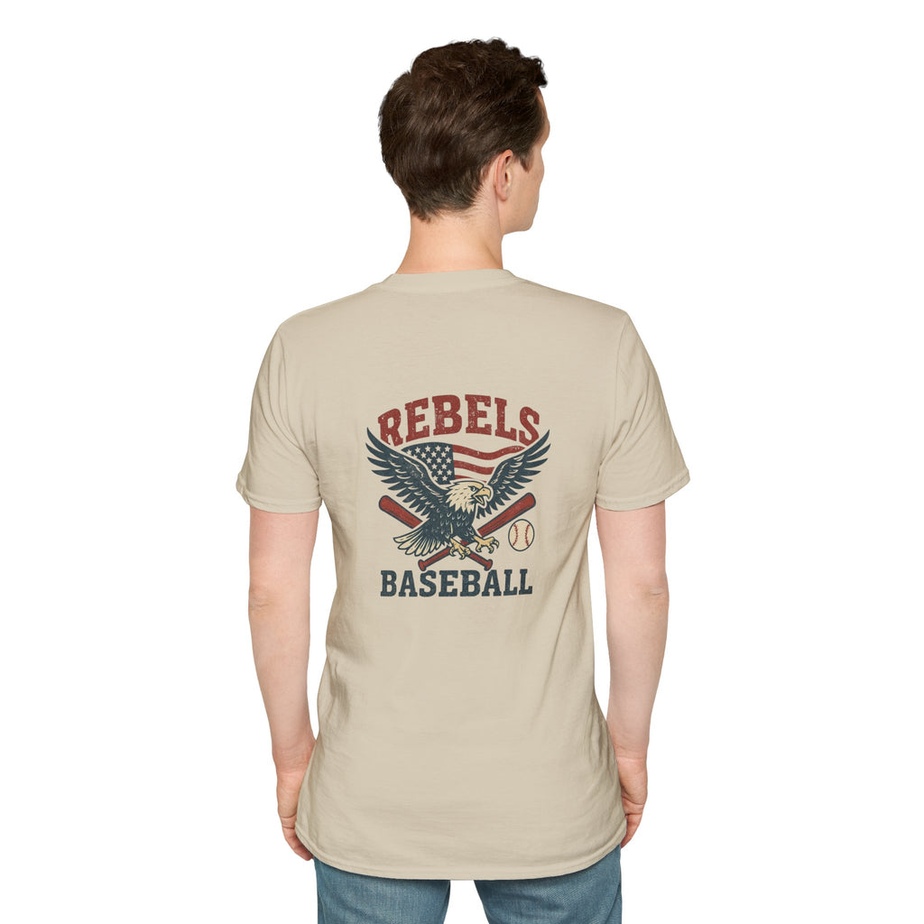 Rebels Eagle Baseball T-Shirt | Vintage Sports Team Shirt