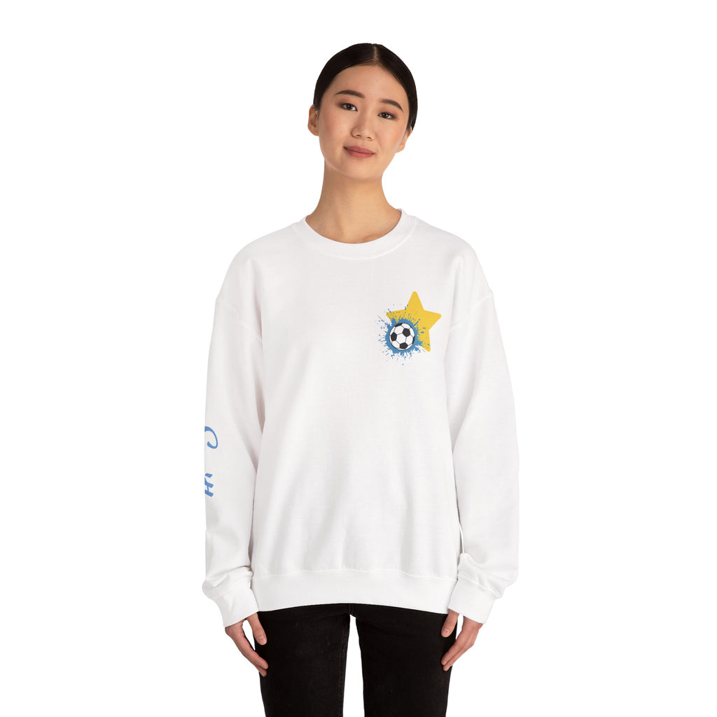 Heritage Patriots Soccer Player Graphic Sweatshirt | My Favorite Player Calls Me Mom, Custom Name Option