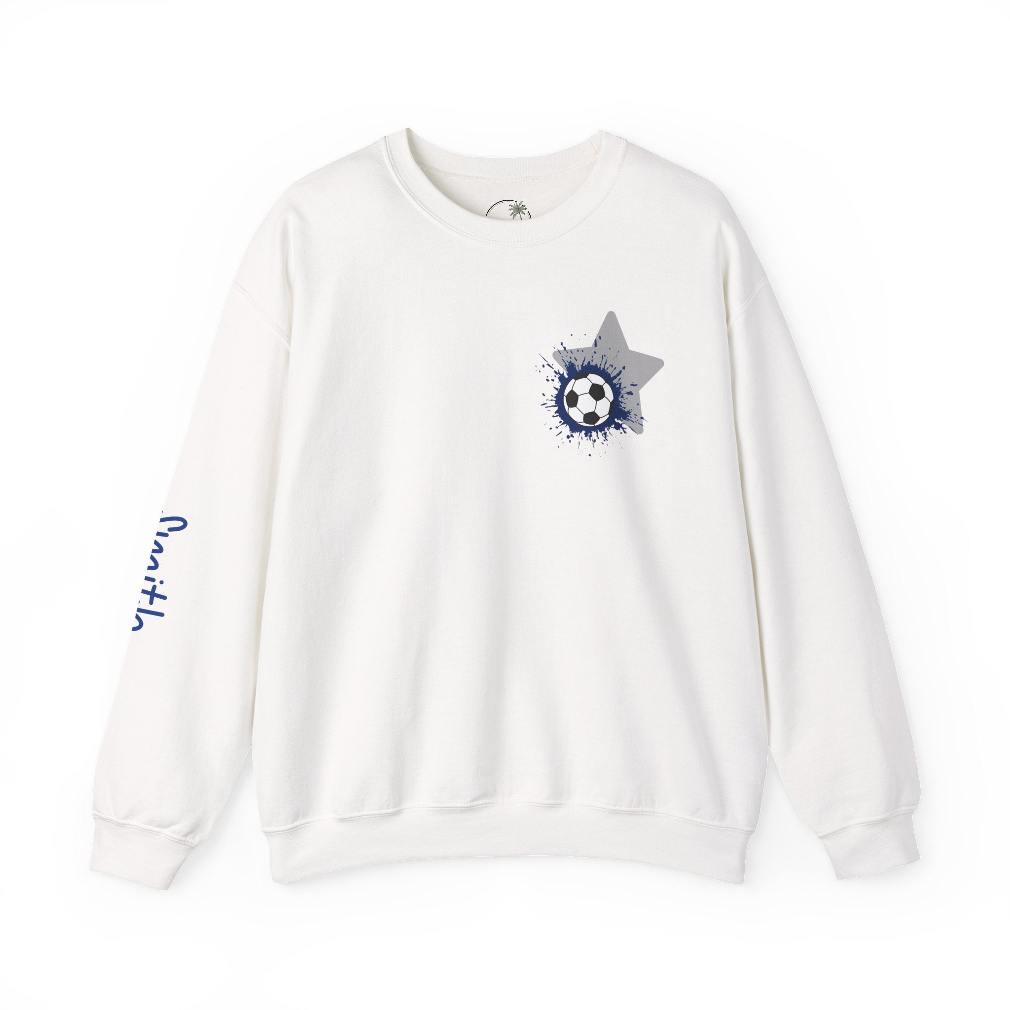 Freedom Falcons Soccer Player Crewneck Sweatshirt | My Favorite Player Back Print