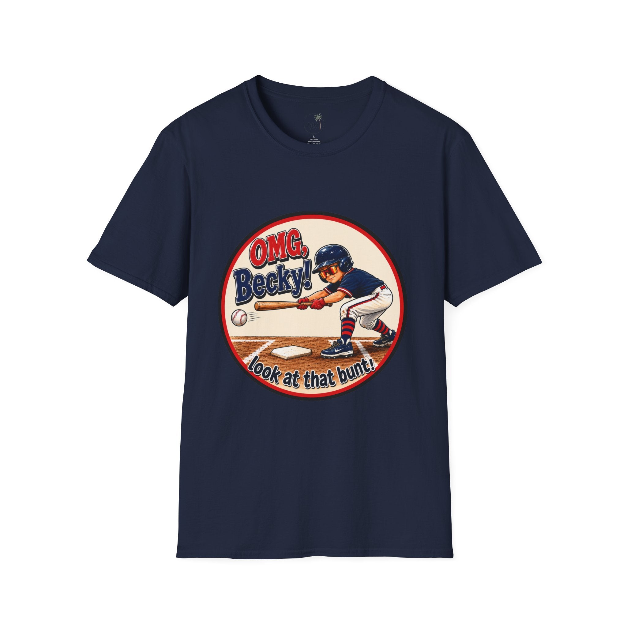 OMG Becky 'Look at That Bunt' Baseball T-Shirt — Retro Batter Graphic Tee