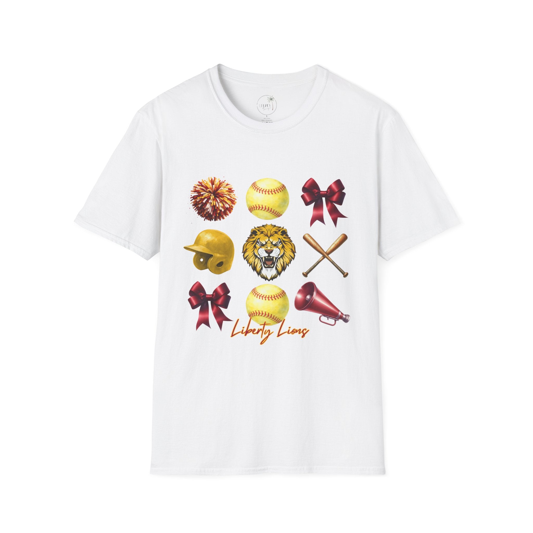 Liberty Lions Softball Team T-Shirt — Liberty Lions Graphic Tee