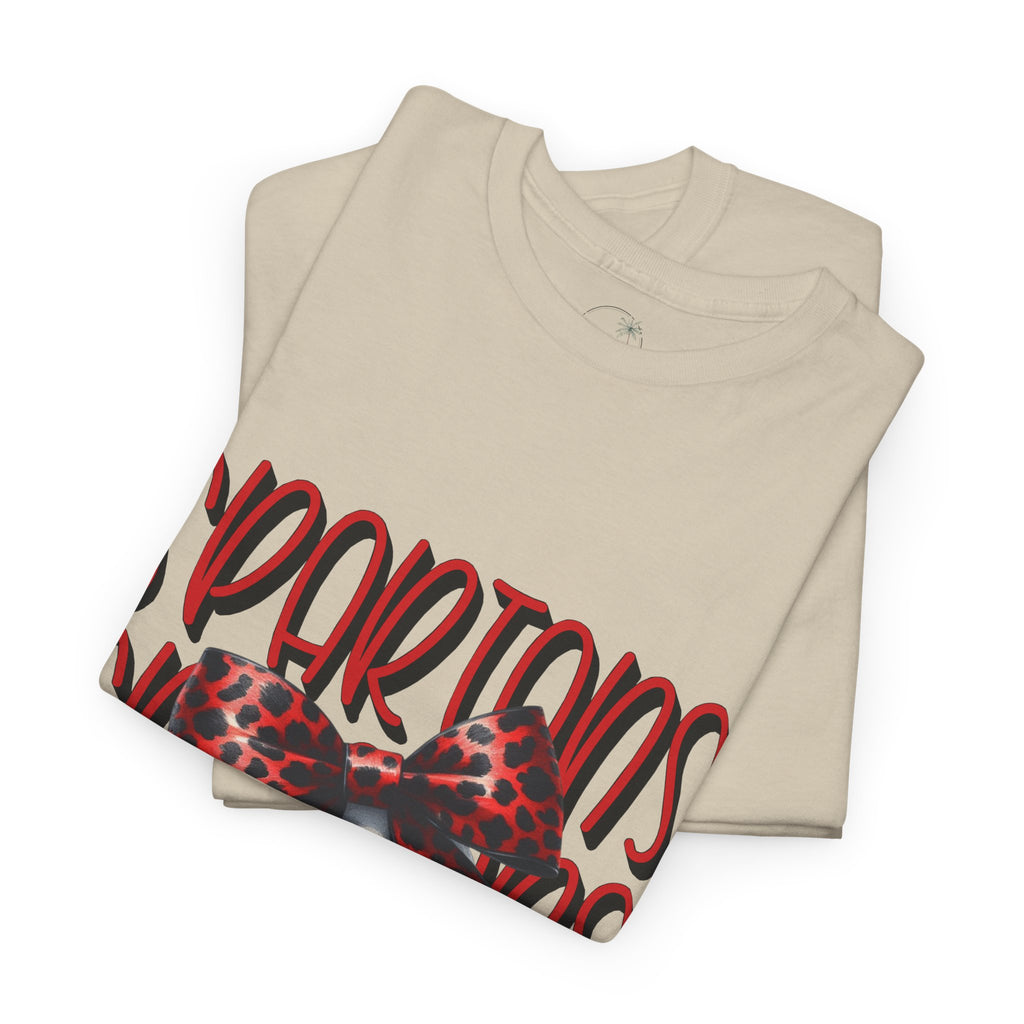 Spartans Baseball Tee | Leopard Bow Baseball Graphic