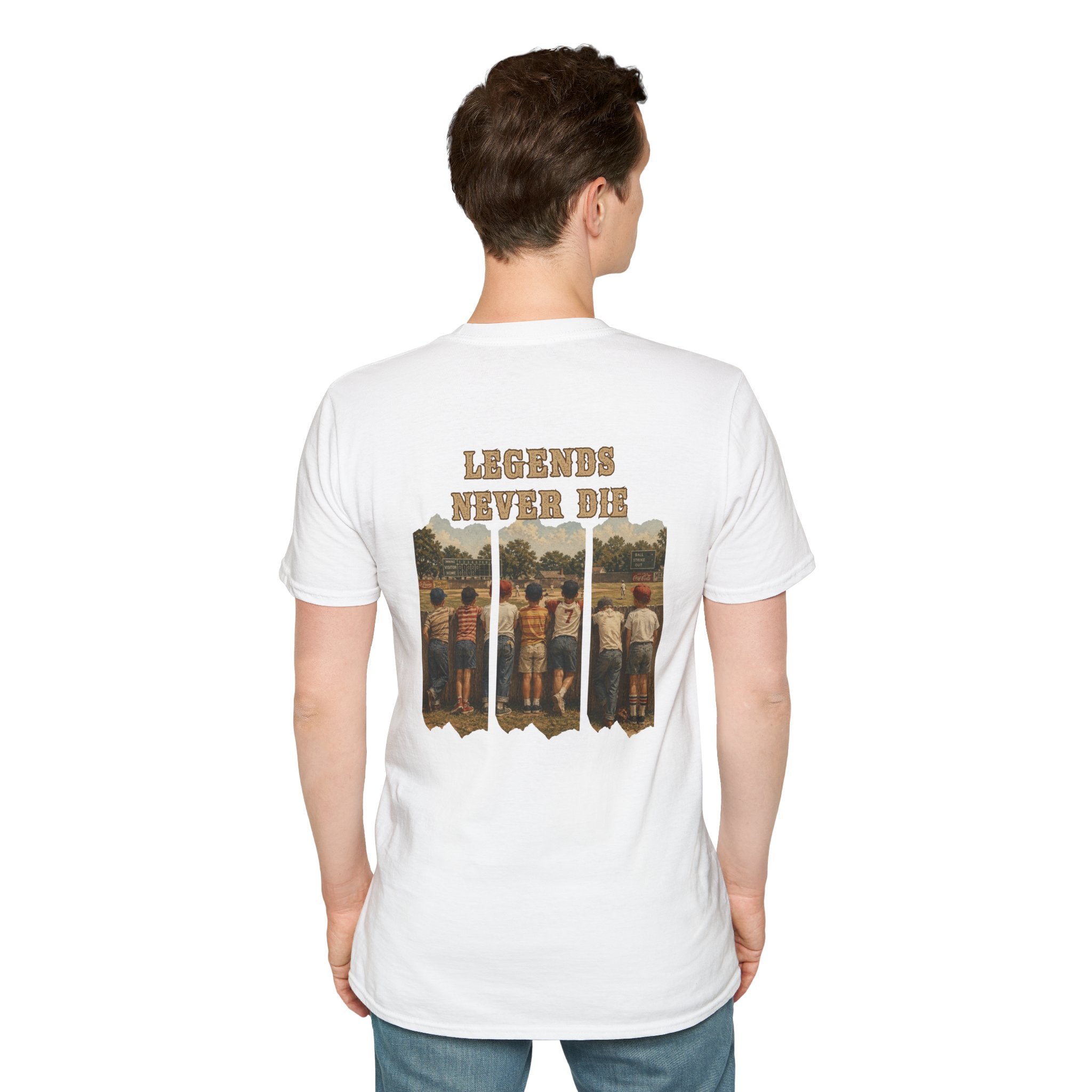 Vintage Baseball Shirt Legends Never Die | Nostalgic Baseball Tee | Baseball Dad Gift | Youth Baseball Mom Shirt | Retro Baseball Graphic