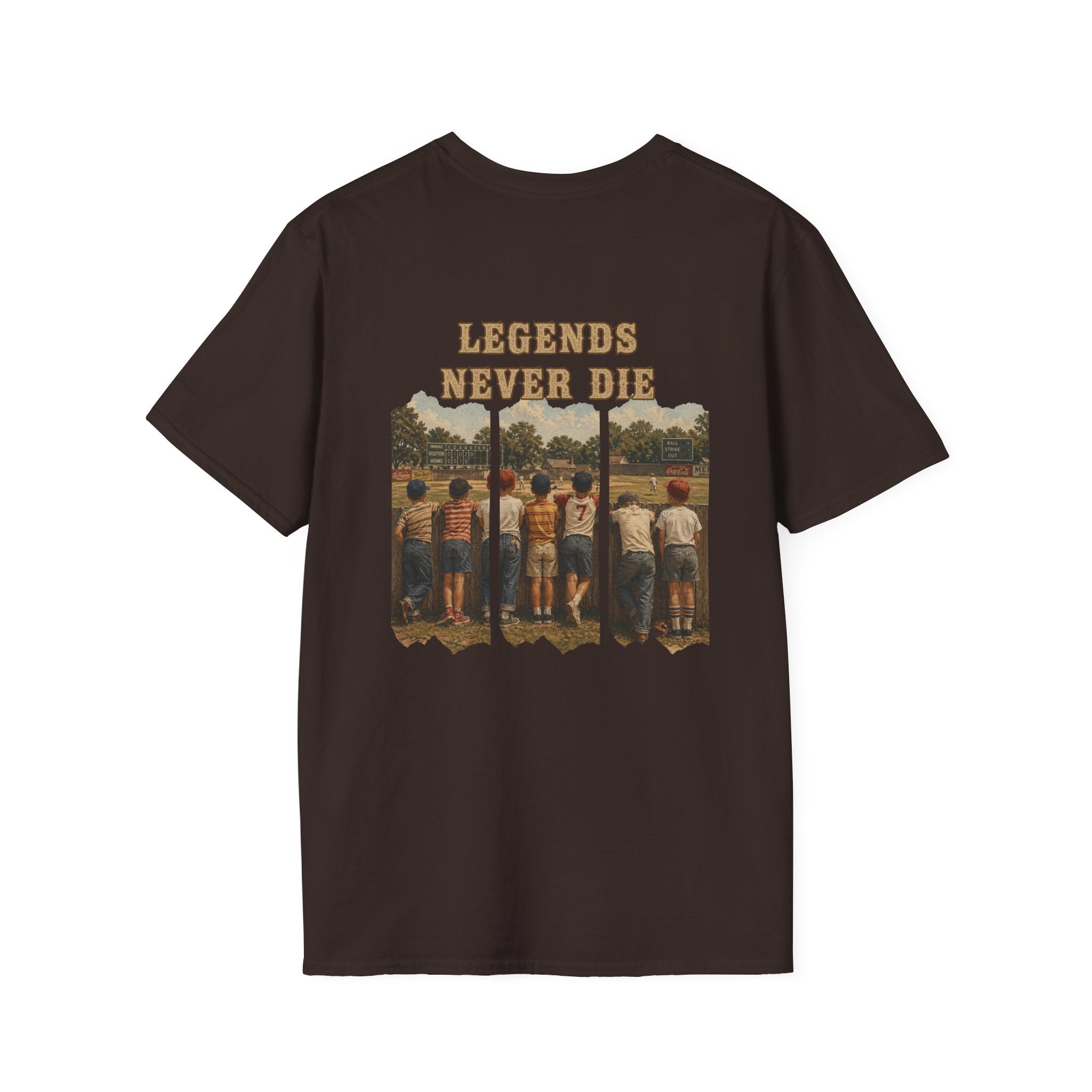 Vintage Baseball Shirt Legends Never Die | Nostalgic Baseball Tee | Baseball Dad Gift | Youth Baseball Mom Shirt | Retro Baseball Graphic