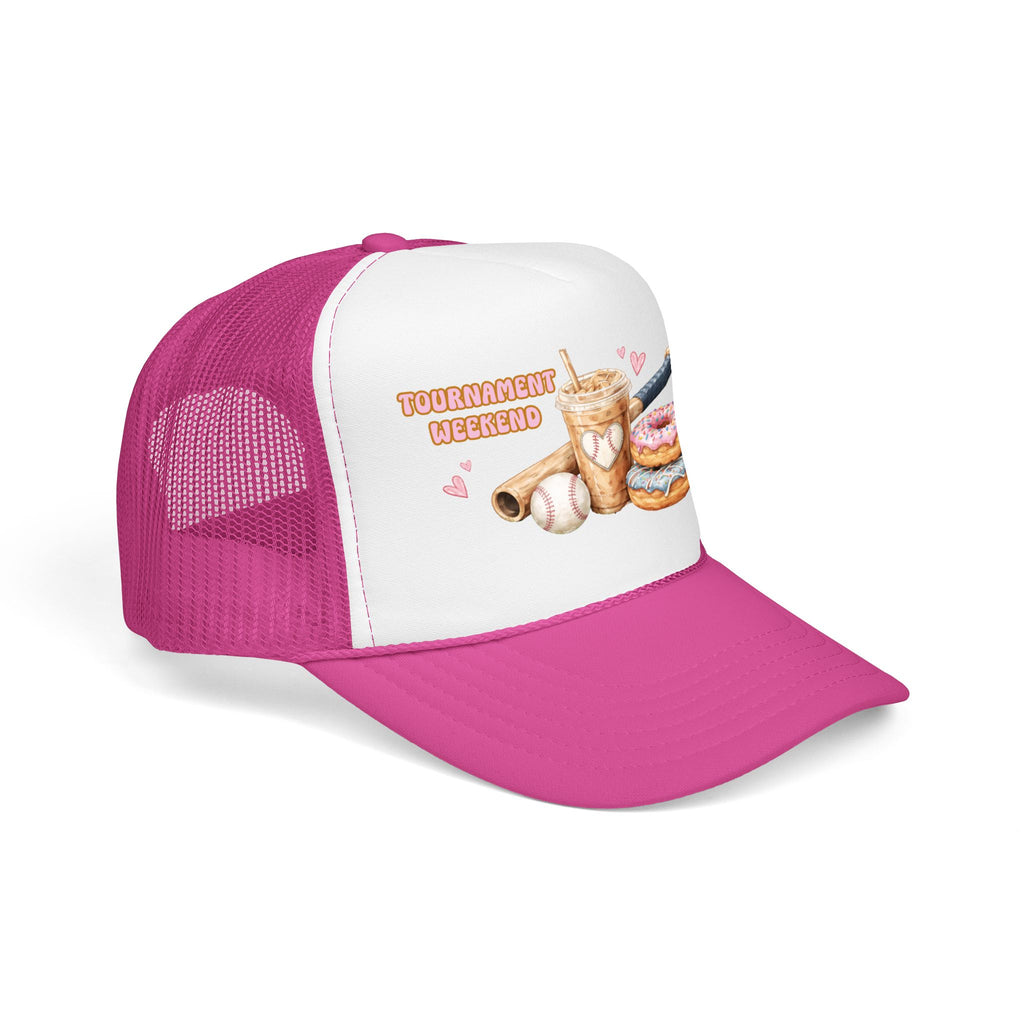 Tournament Weekend Trucker Hat — "Fueled by Coffee & Chaos" Baseball Cap