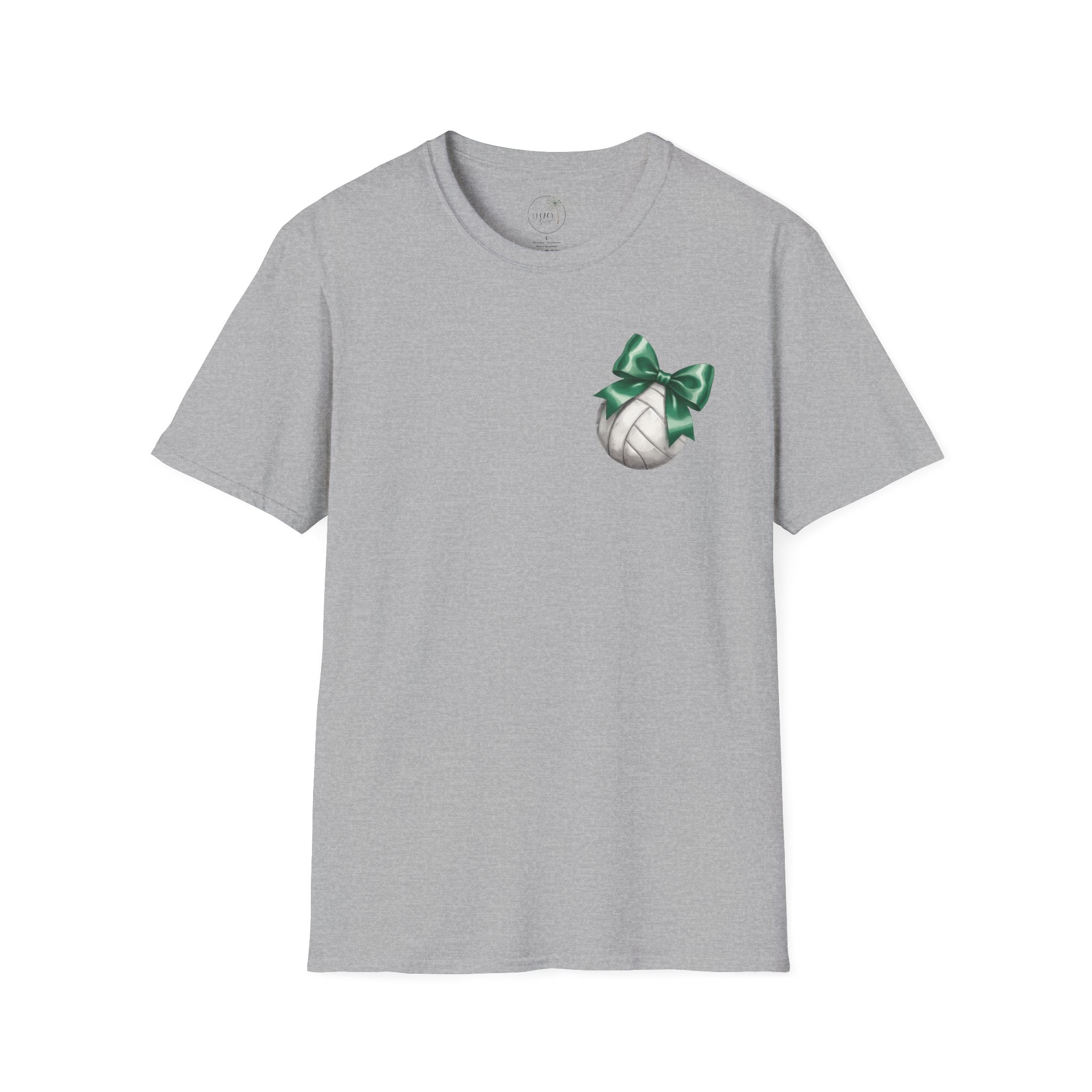 Green Bow Volleyball Falcons T-Shirt | Sports Team Spirit
