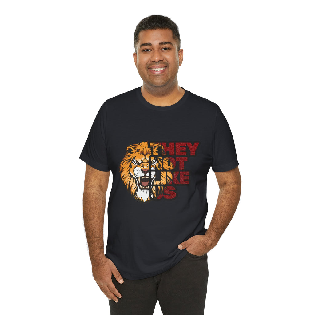 Lion They Not Like Us T-Shirt | Bold Graphic Tee | Sports Fan Pride Shirt | Liberty Lions Tee | Game Day Outfit