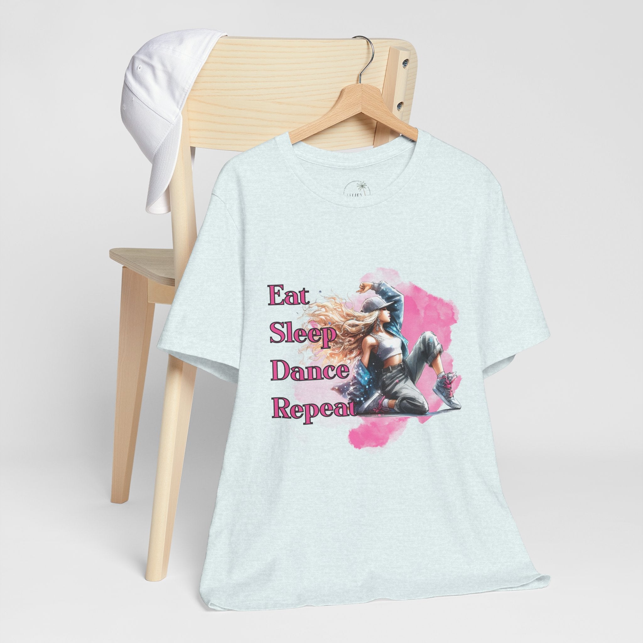 Eat Sleep Dance Repeat-Dance Lover's Unisex Tee, Gift for Dancers, Casual Dancewear, Festival Top, Unique Graphic Tee