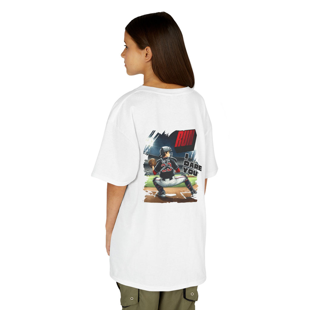 Baseball Catcher Kids Tee I Dare You Graphic tee