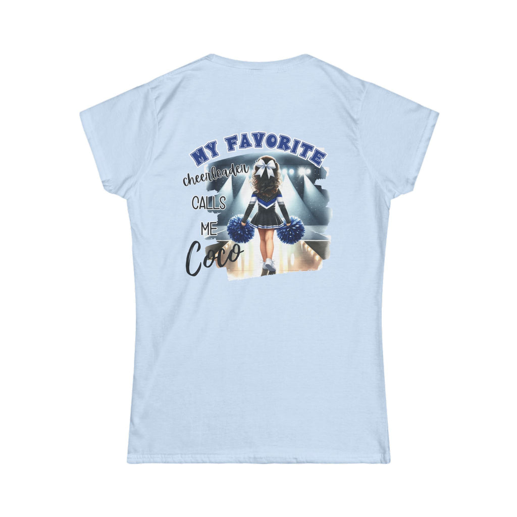 My Favorite Cheerleader Calls Me Coco T-Shirt | Cheer Mom Tee